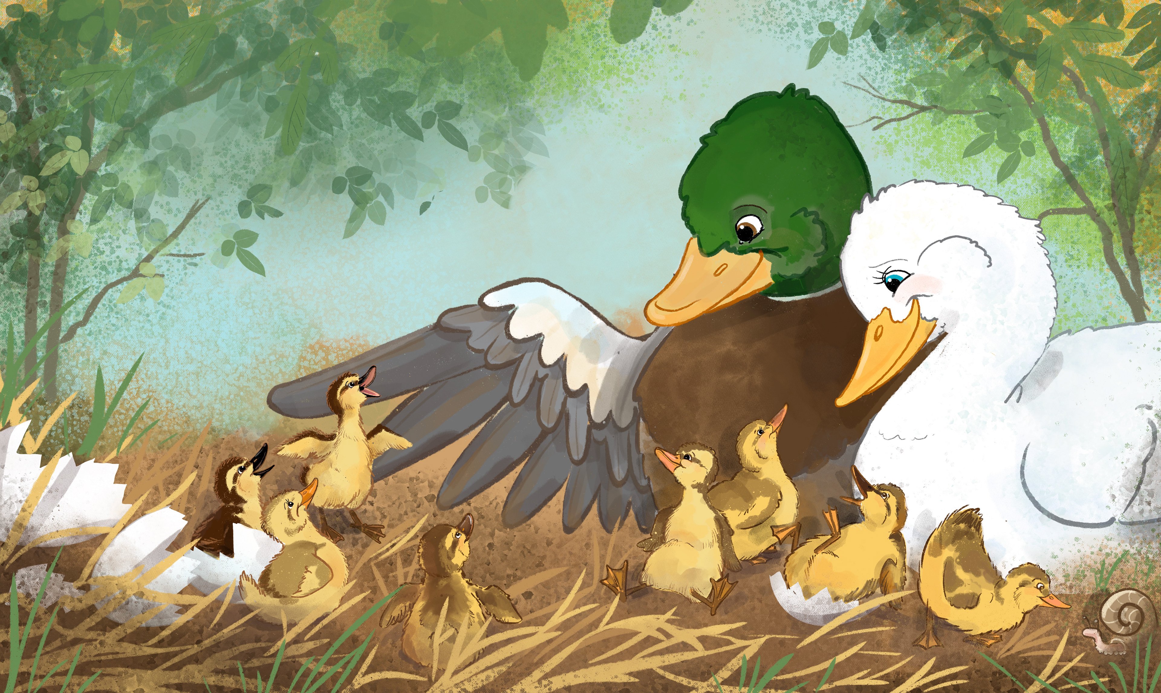 "Annemaries Pond" Welcoming the Little Ones