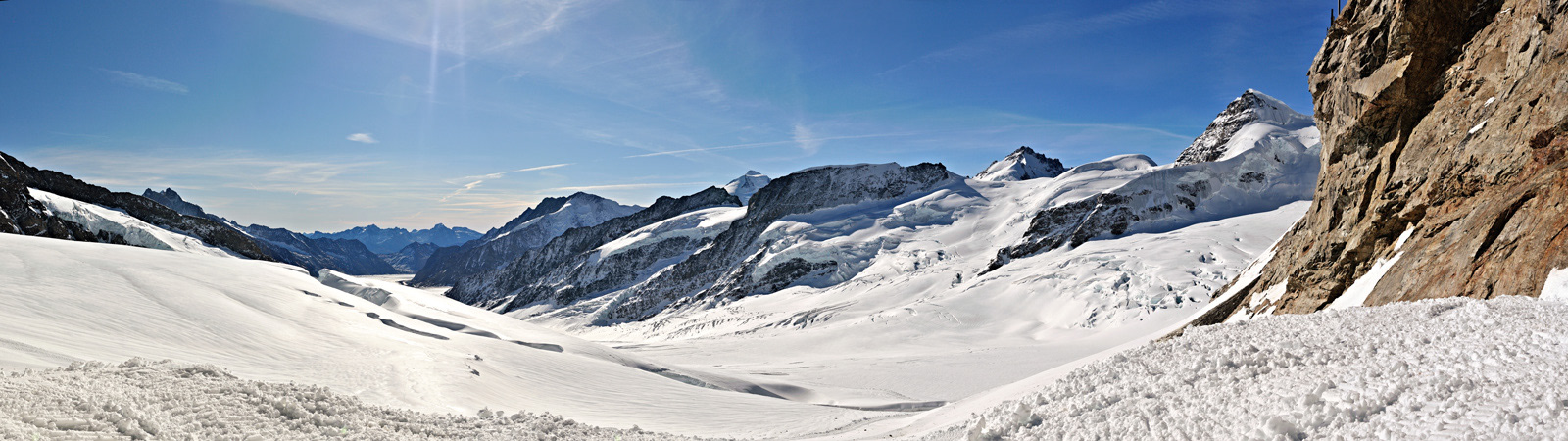 Aletschgletscher in den Berner Alpen | Kanton Wallis