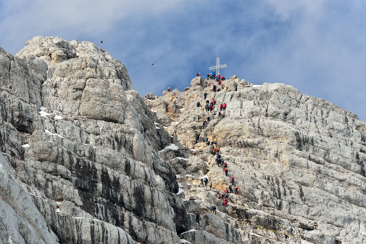Dachstein Klettersteig zum Gipfel