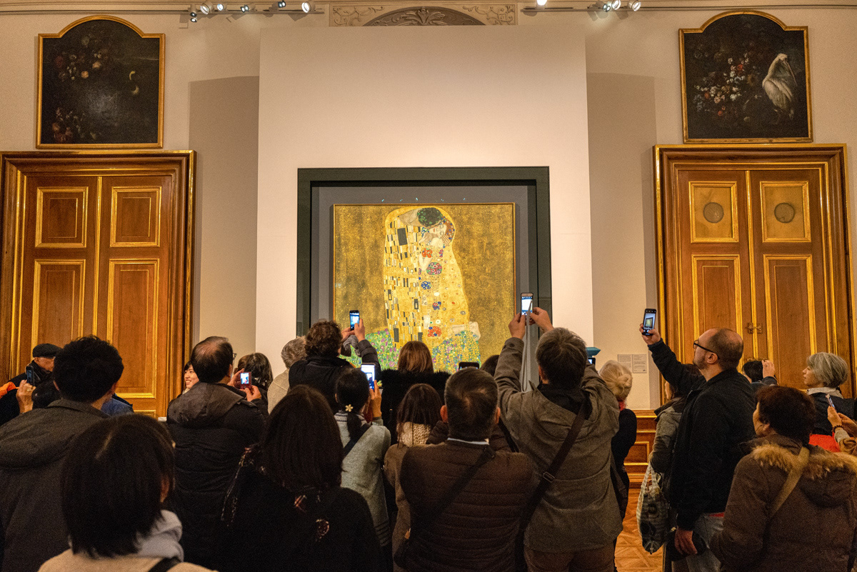 Der Kuss (Klimt) im Belvedere | Wien