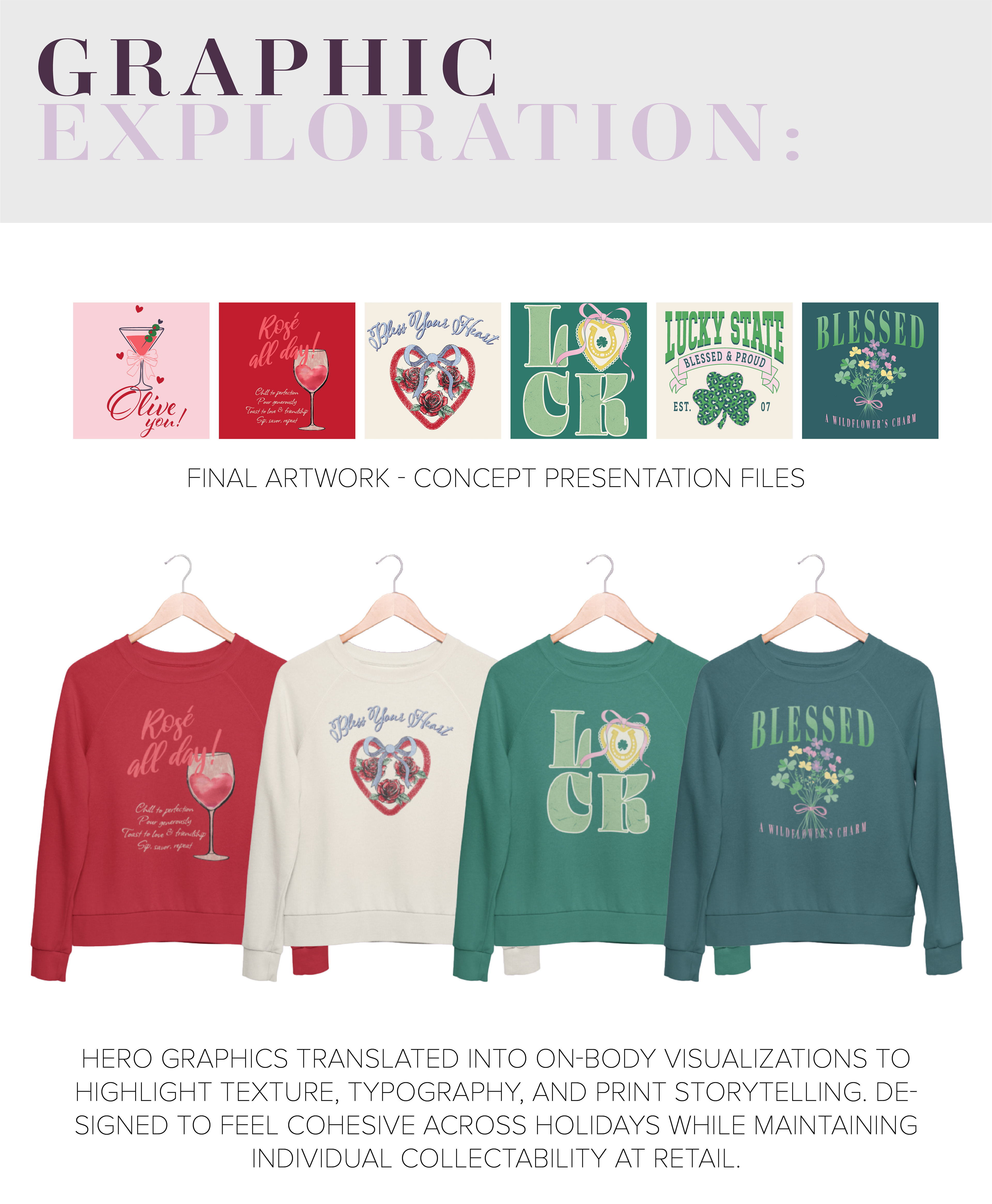 Final seasonal t-shirt graphics and mockups created for Walmart’s Celebrate collection, highlighting typography, illustration, and print application for retail production.