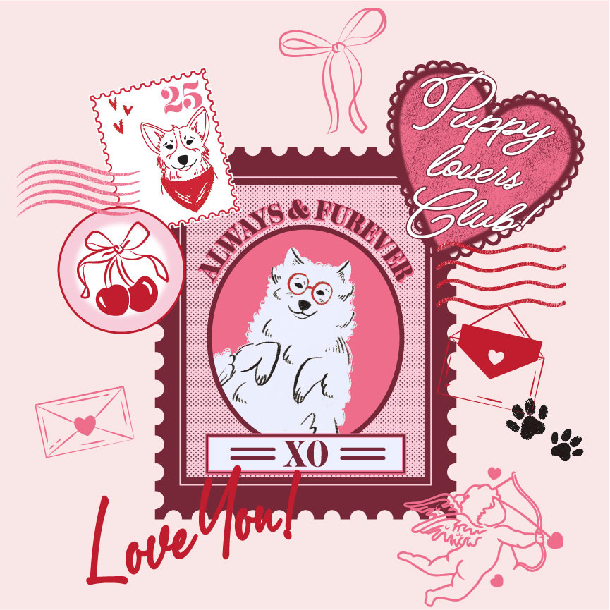 Original apparel graphics developed for placement, scale, and print production.