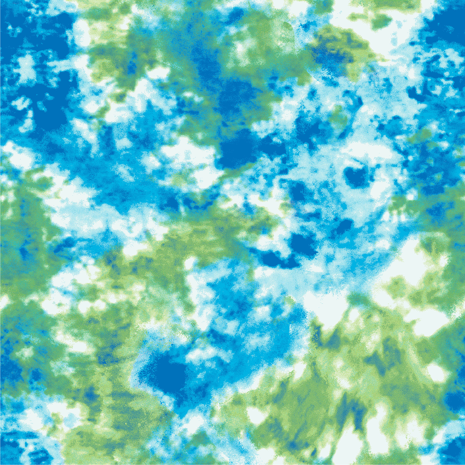 Hand painted tie dye in repeat.
