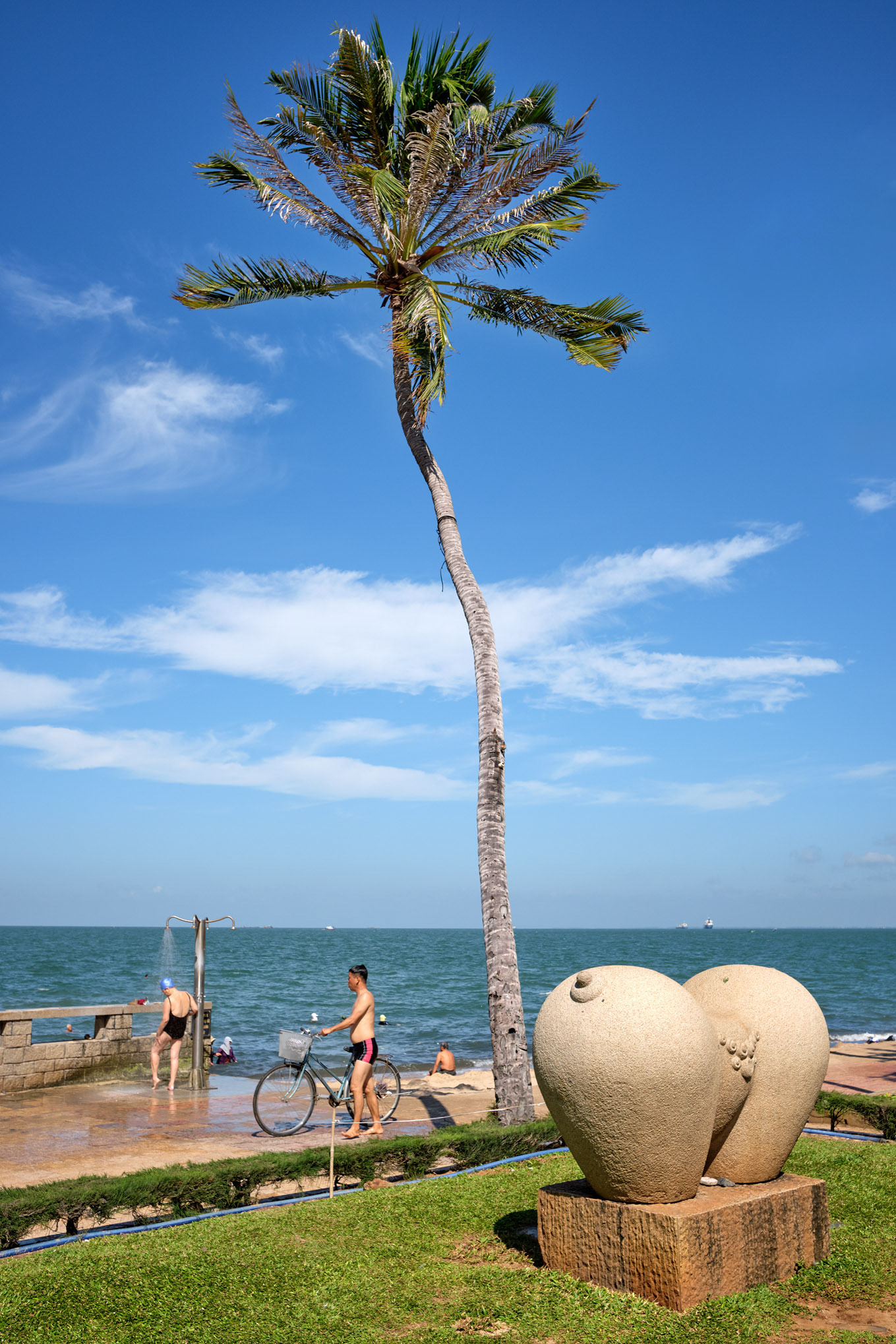 Front beach sculpture