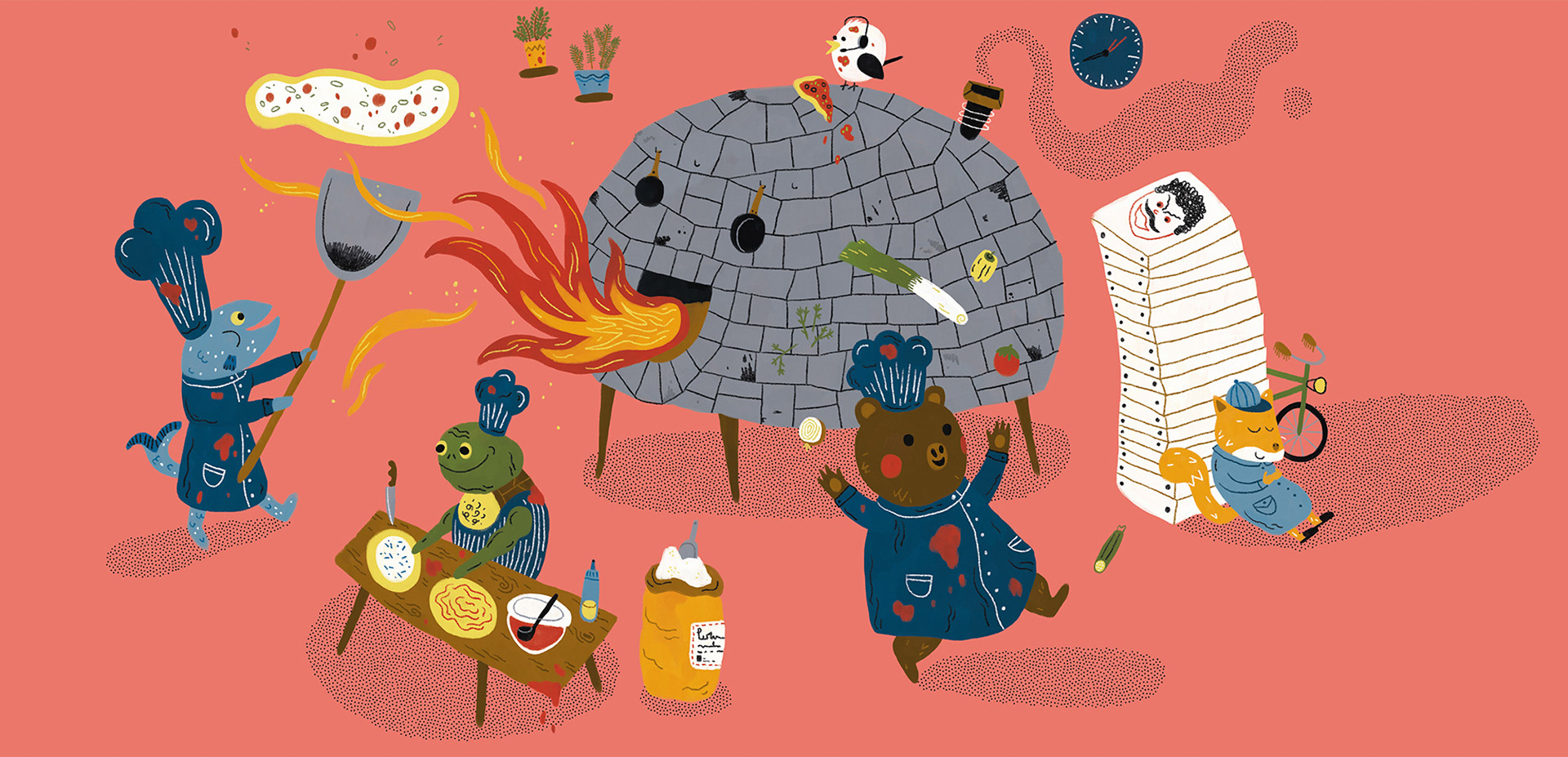 Ale's Pizza - Landing Page Illustration