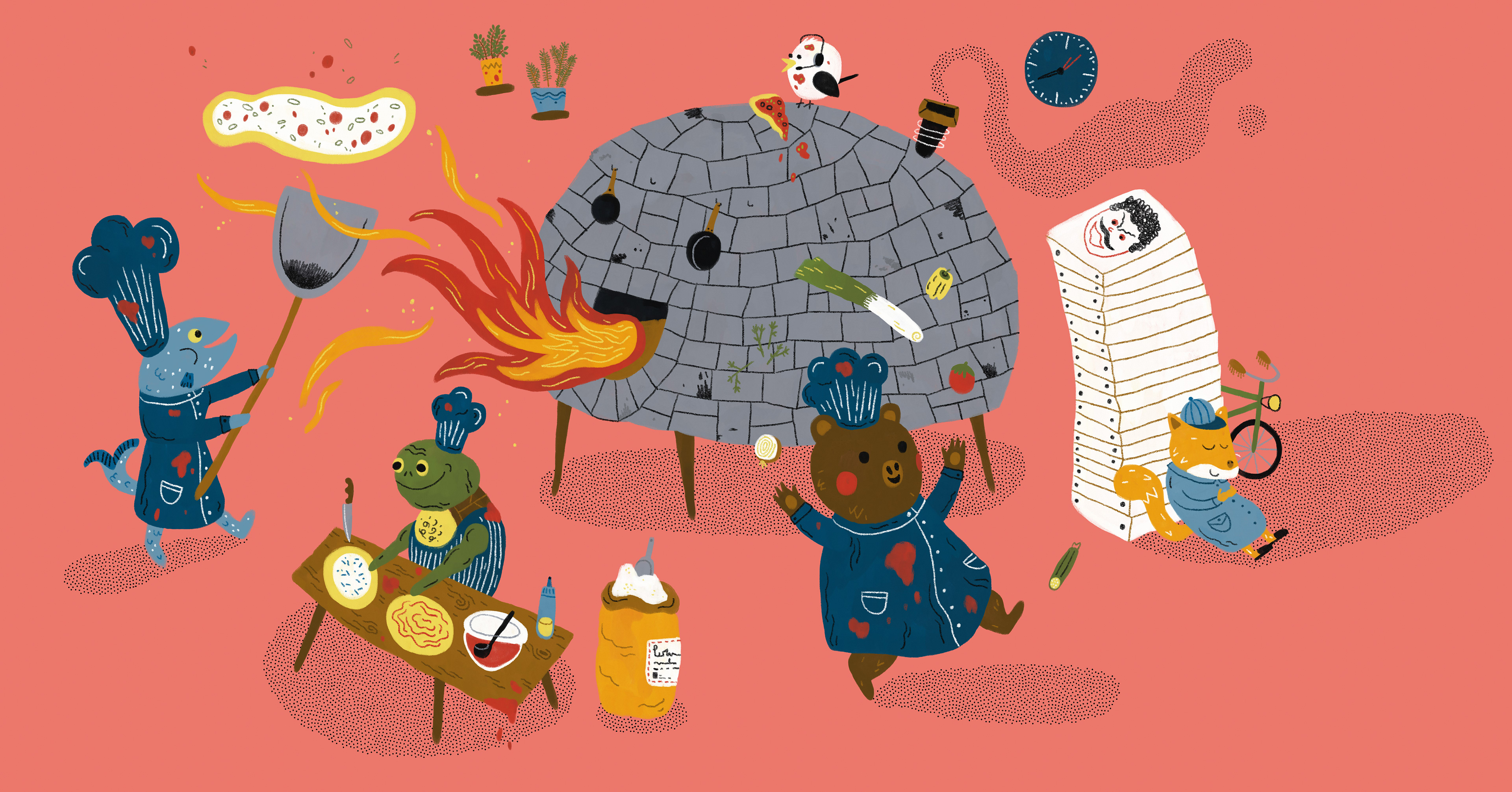 Ale's Pizza - Landing Page Illustration