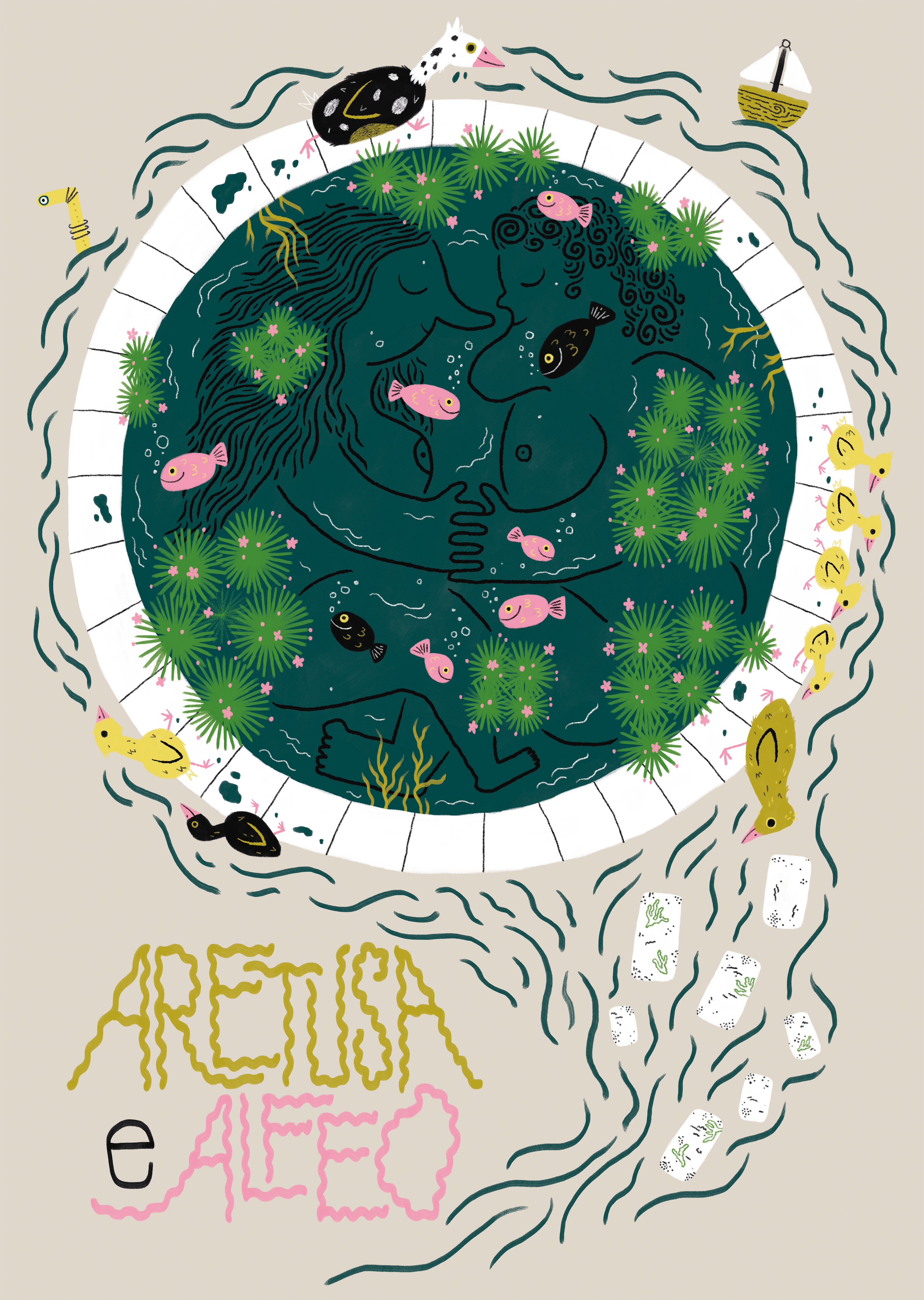 Aretusa & Alfeo - T-shirt Design