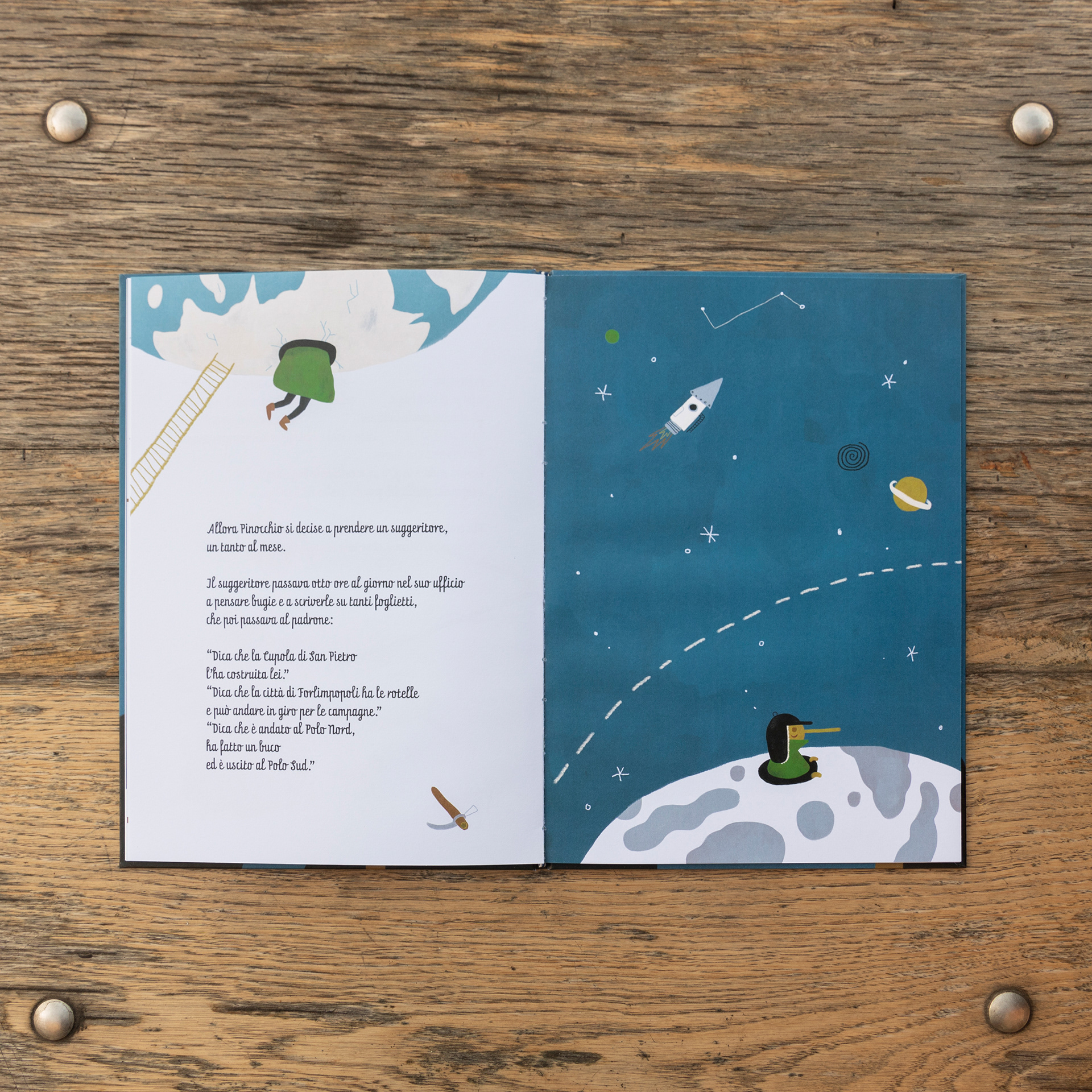 Pinocchio il Furbo - Children's Book Illustration