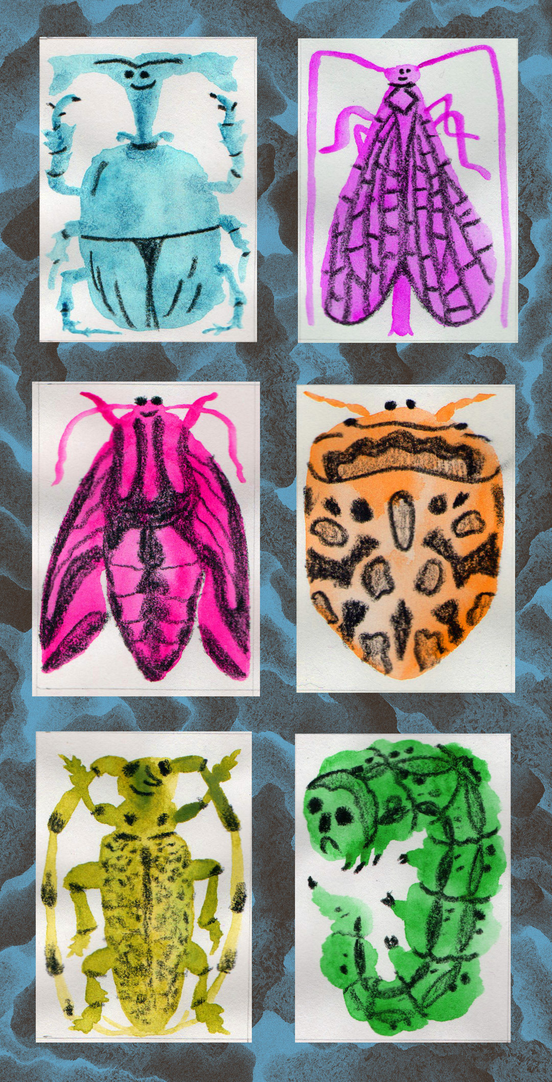 Neon Insects - Unscientific Illustration