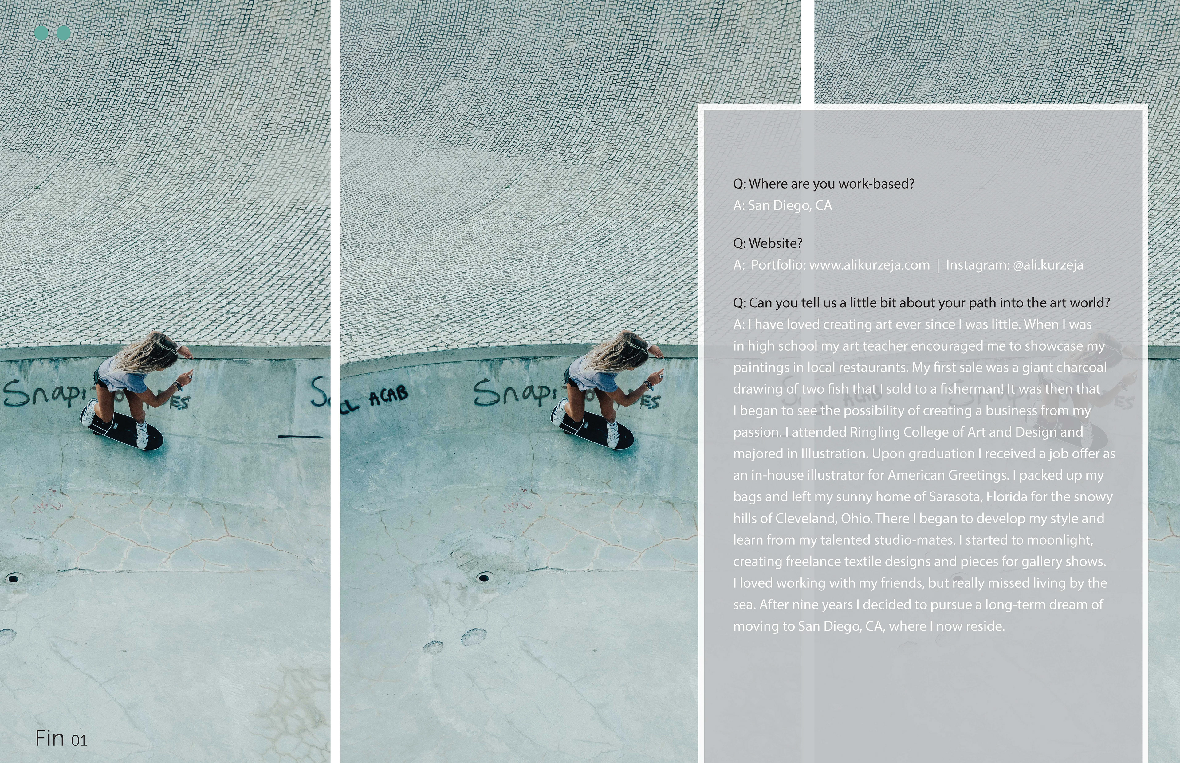 Fin the Journal. Images by Megan Costello.