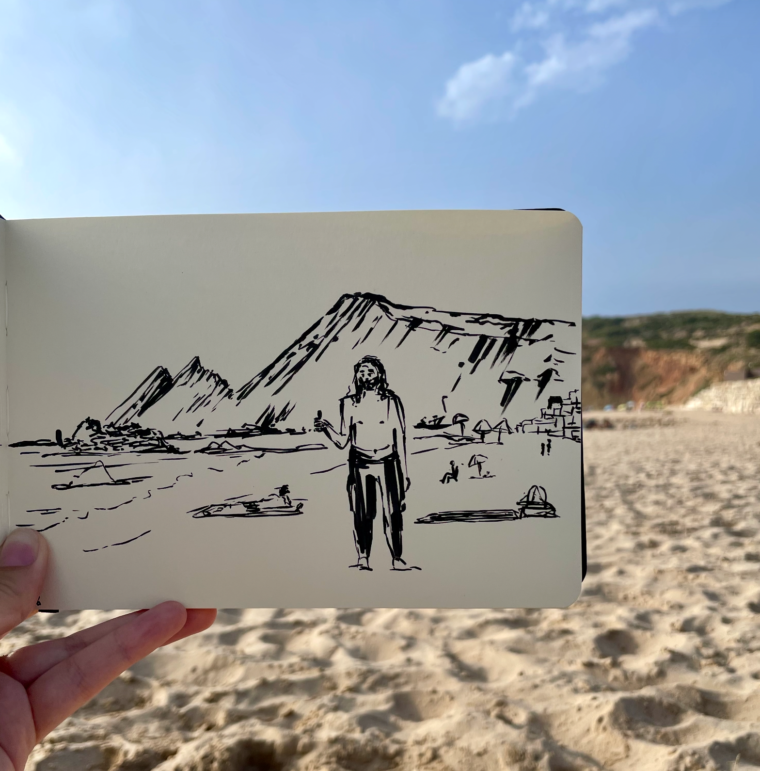 A pessoa que eu mais desenhei na minha vida é o meu namorado