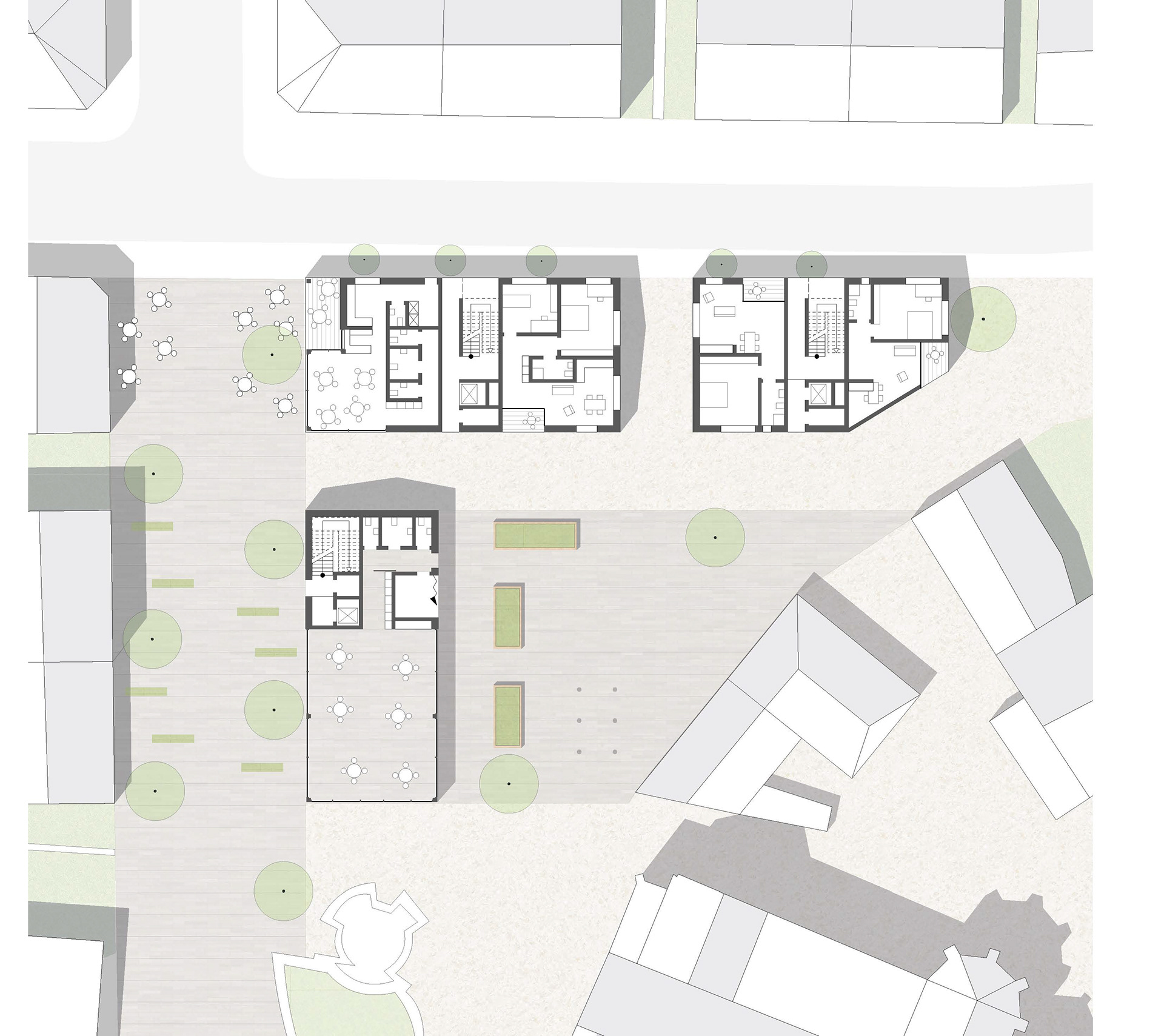 Stegreif - Schnellentwurf Neugestaltung eines Kirchvorplatzes in Darmstadt 