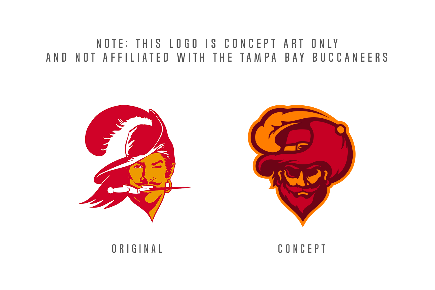 UNOFFICiAL ATHLETIC  Tampa Bay Buccaneers Rebrand