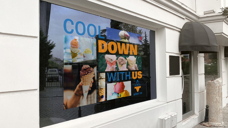 Window vinyl mural