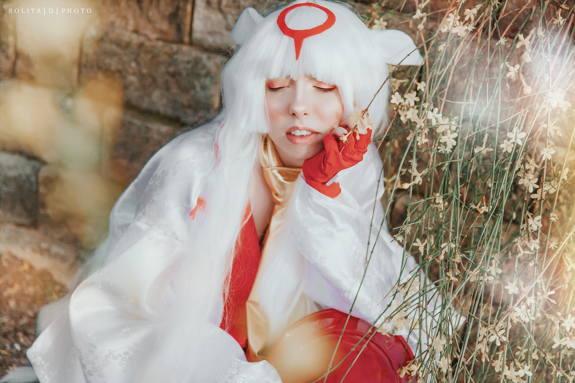 Zeon dressed as Kasugami. Kimono painted by me.