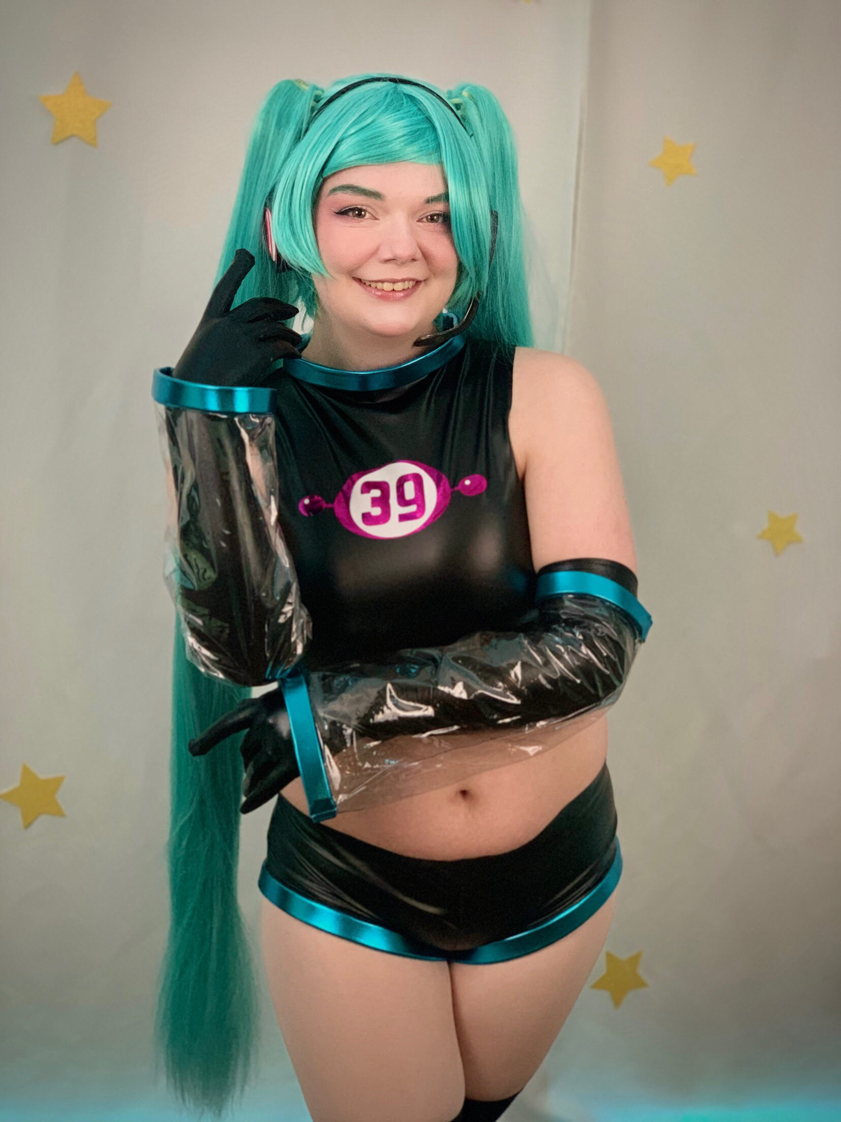 Myself dressed as Miku; costume built by me.