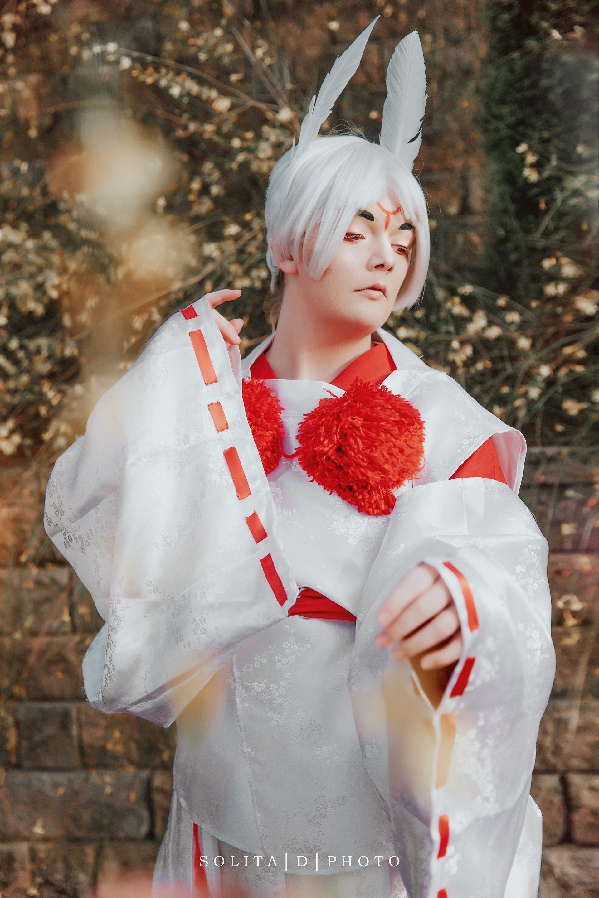 Myself dressed as Yumigami; costume built and wig styled by me. Photo by Solita D Photography.