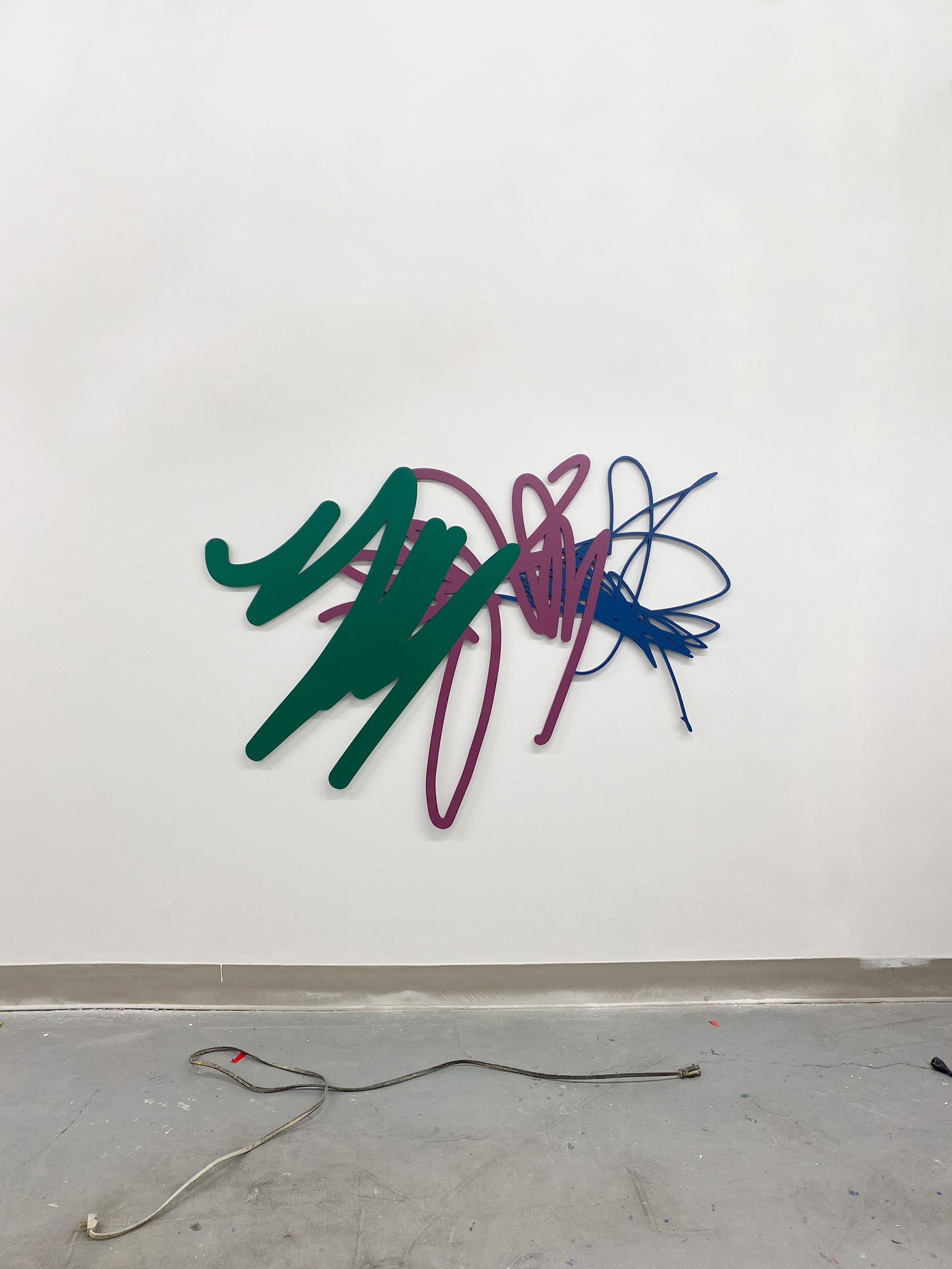 47 x 66 inches, Acrylic on recycled plastic