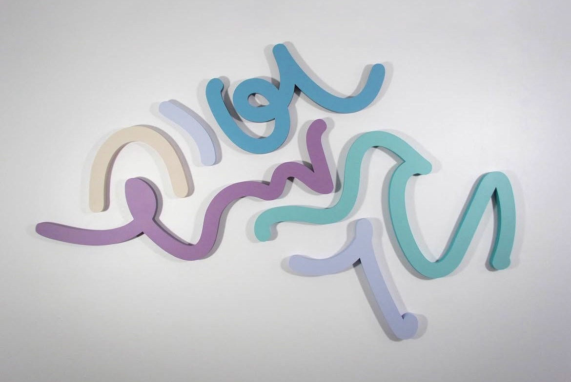 43 x 71 inches, Acrylic on laser cut aluminum