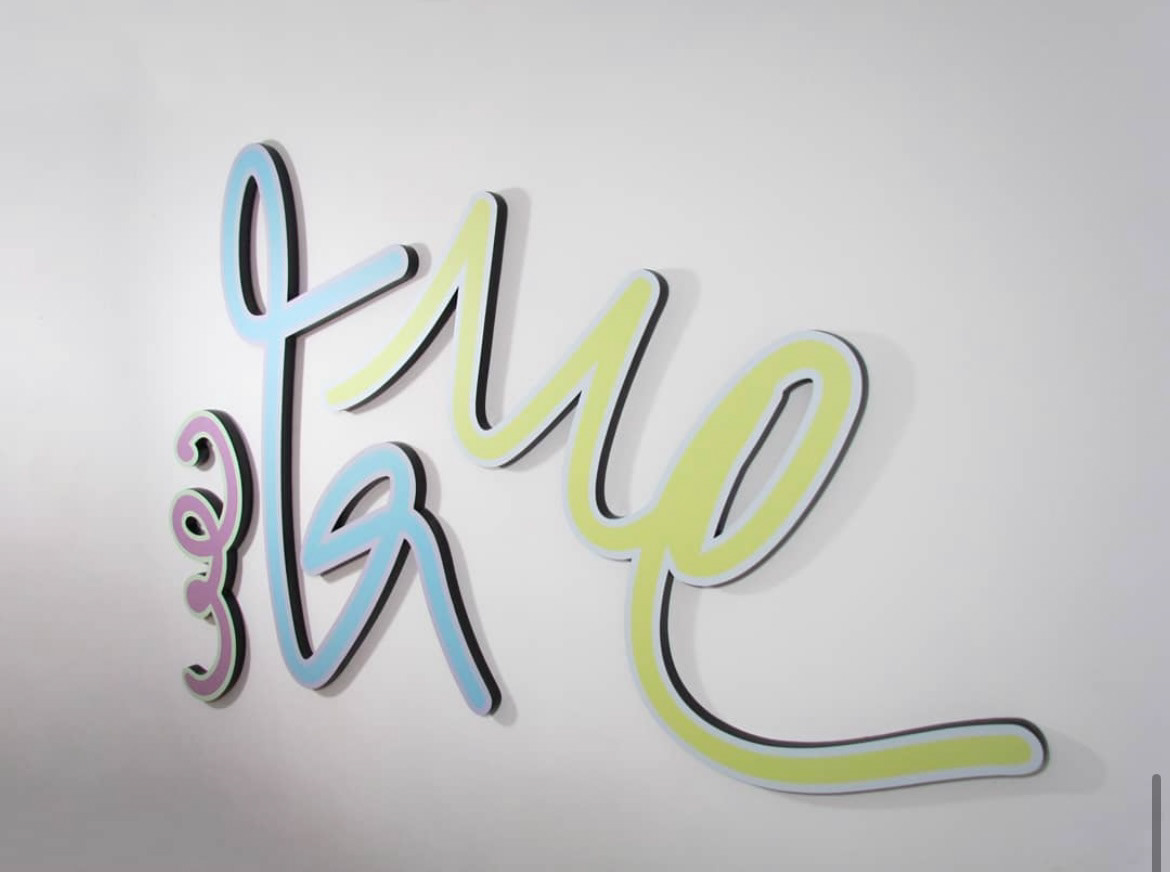 47 x 64 inches, UV printing on laser cut aluminum