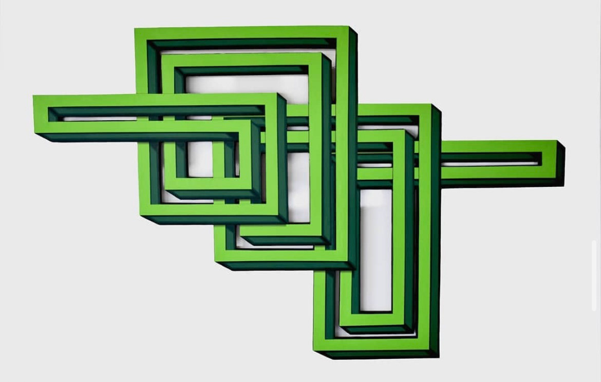4 x 6 feet, Acrylic on laser cut wood