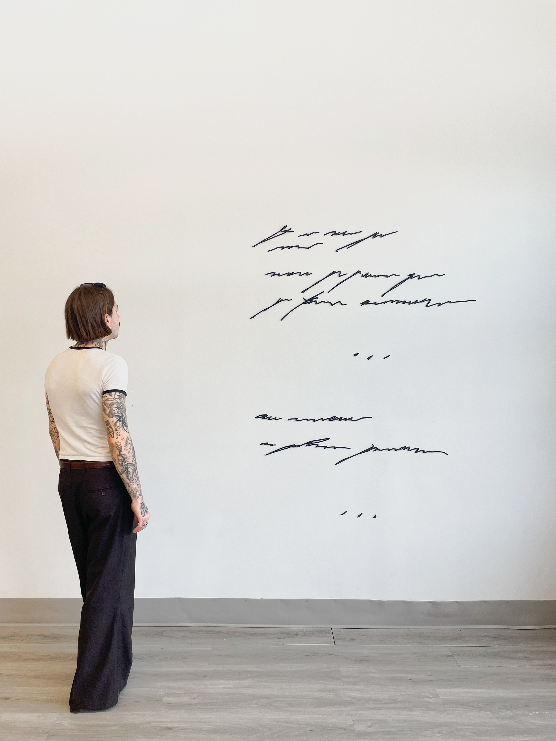 48 x 62 inches, Burnt laser cut wood