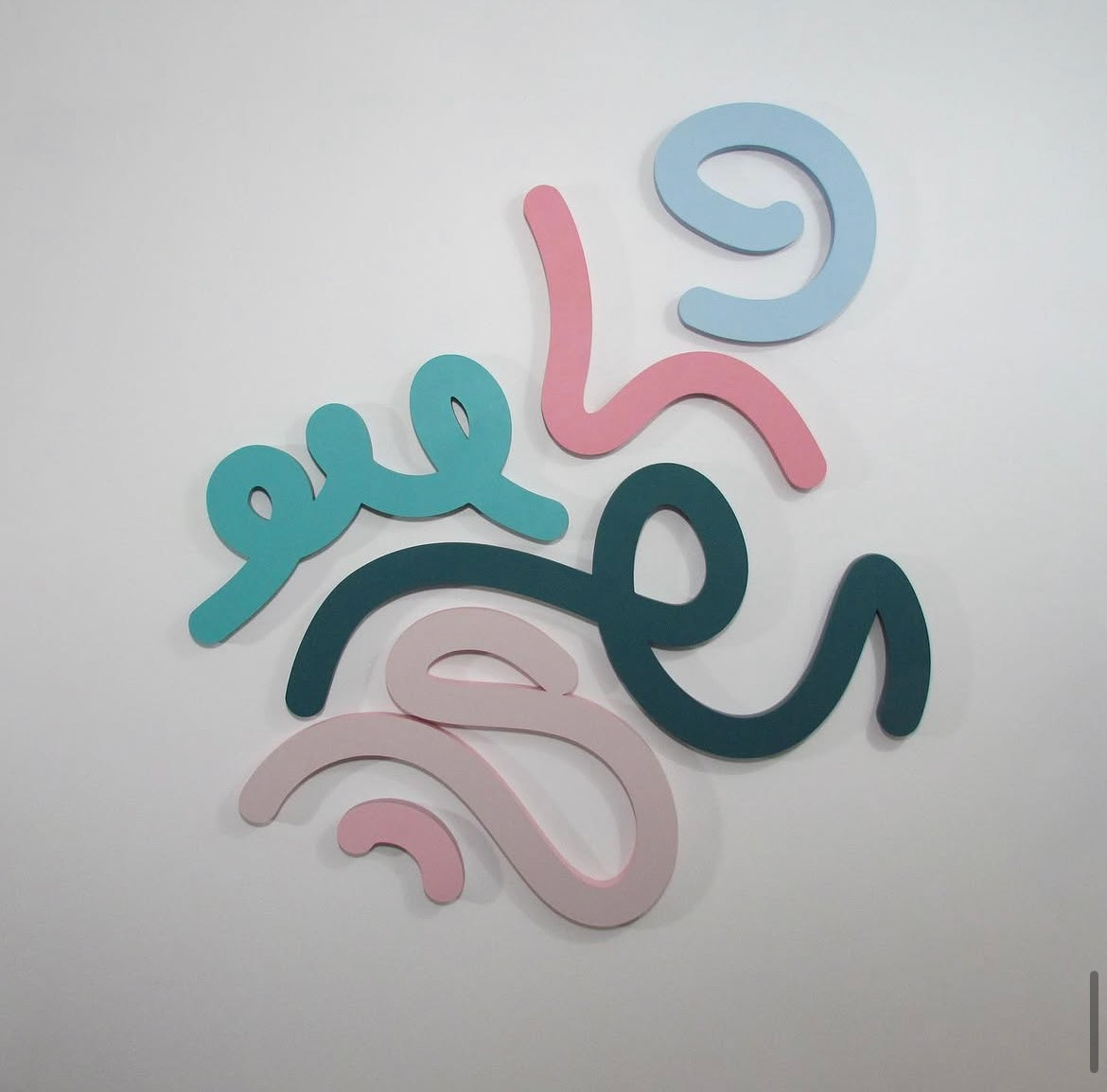 45 x 50 inches, Acrylic on laser cut aluminum