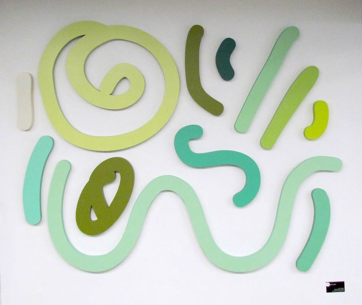 48 x 60 inches, Acrylic on laser cut aluminum
