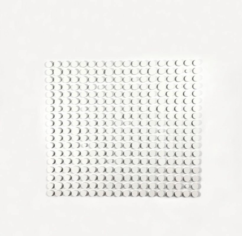 58 x 58 inches, Laser cut pvc