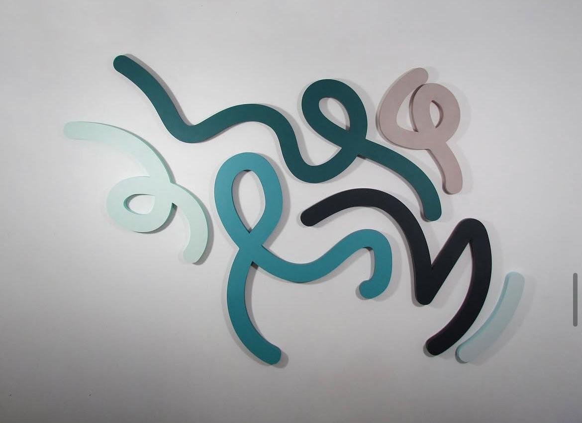48 x 69 inches, Acrylic on laser cut aluminum