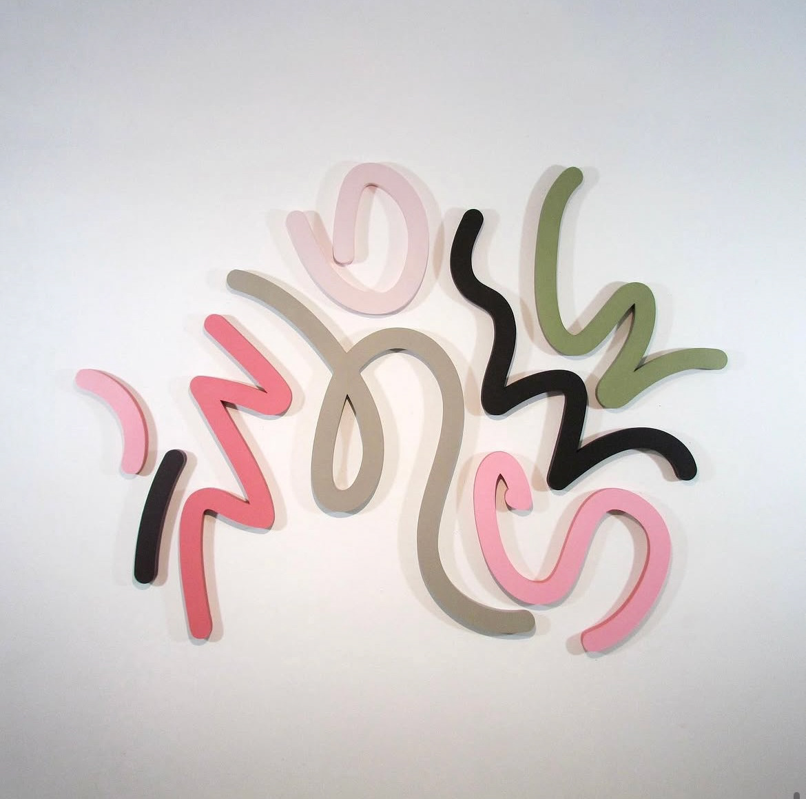 49 x 65 inches, Acrylic on laser cut aluminum