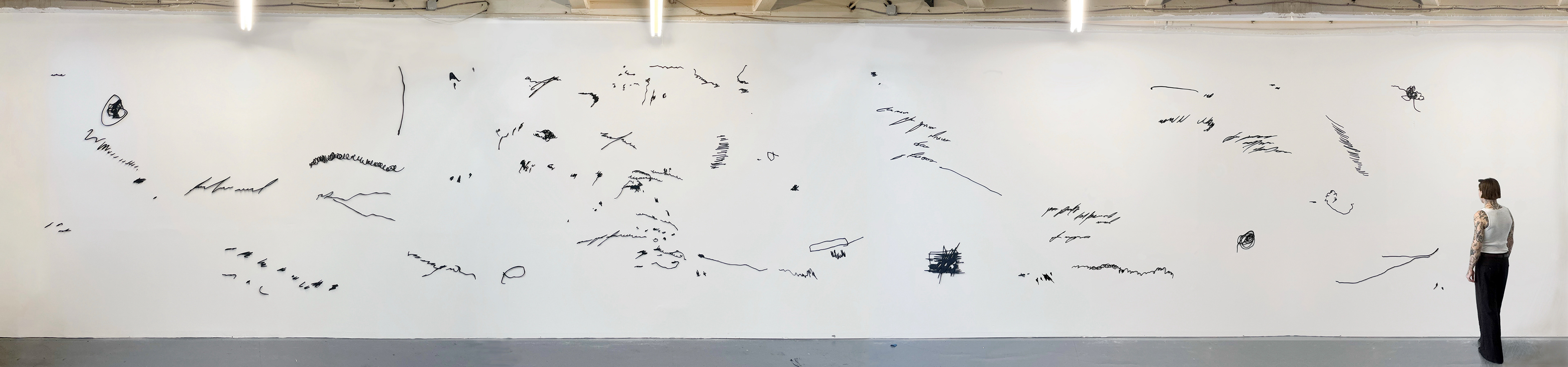 54 x 8 feet, Laser cut burnt wood