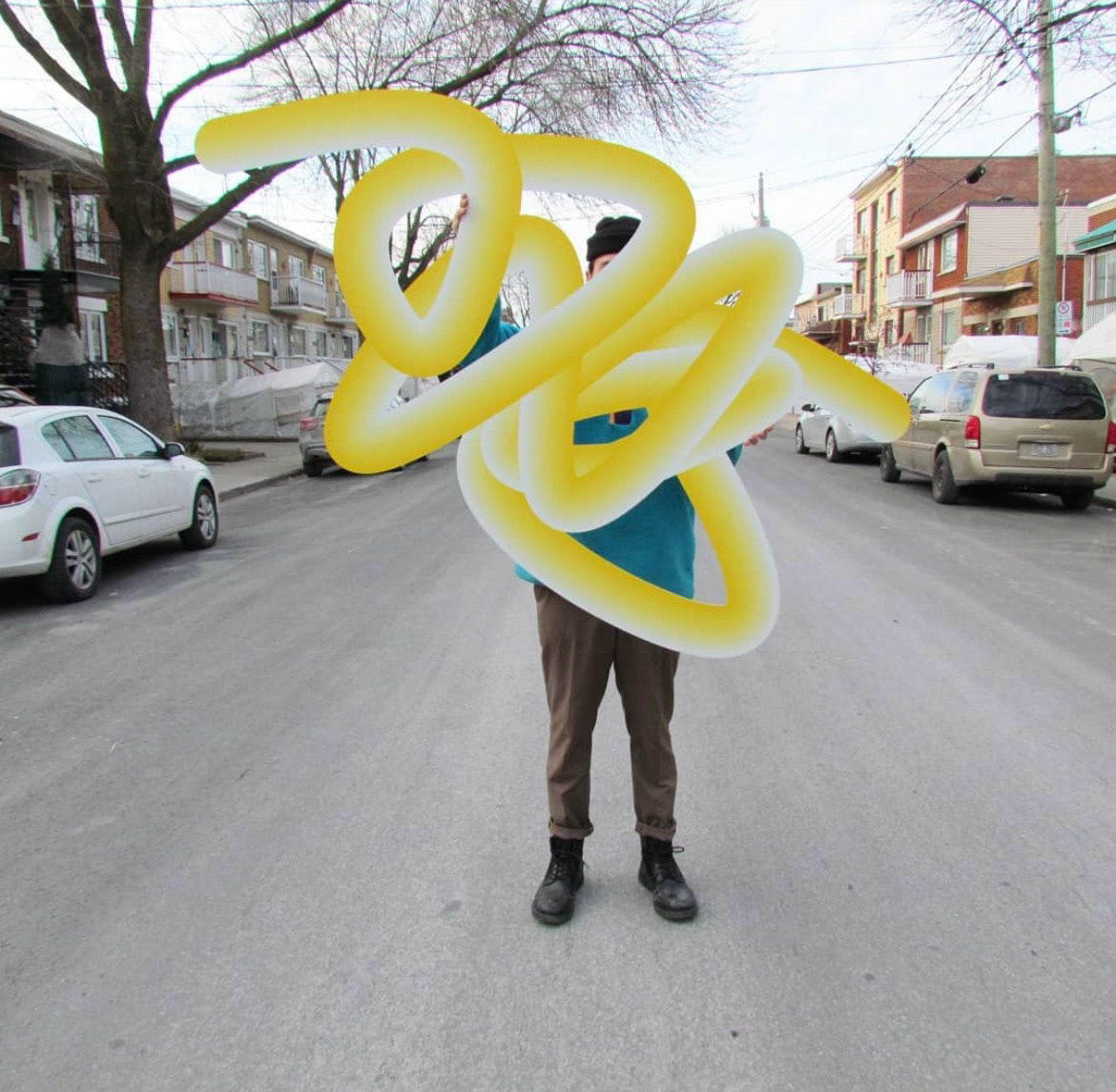 50 x 66 inches, UV printing on laser cut aluminum