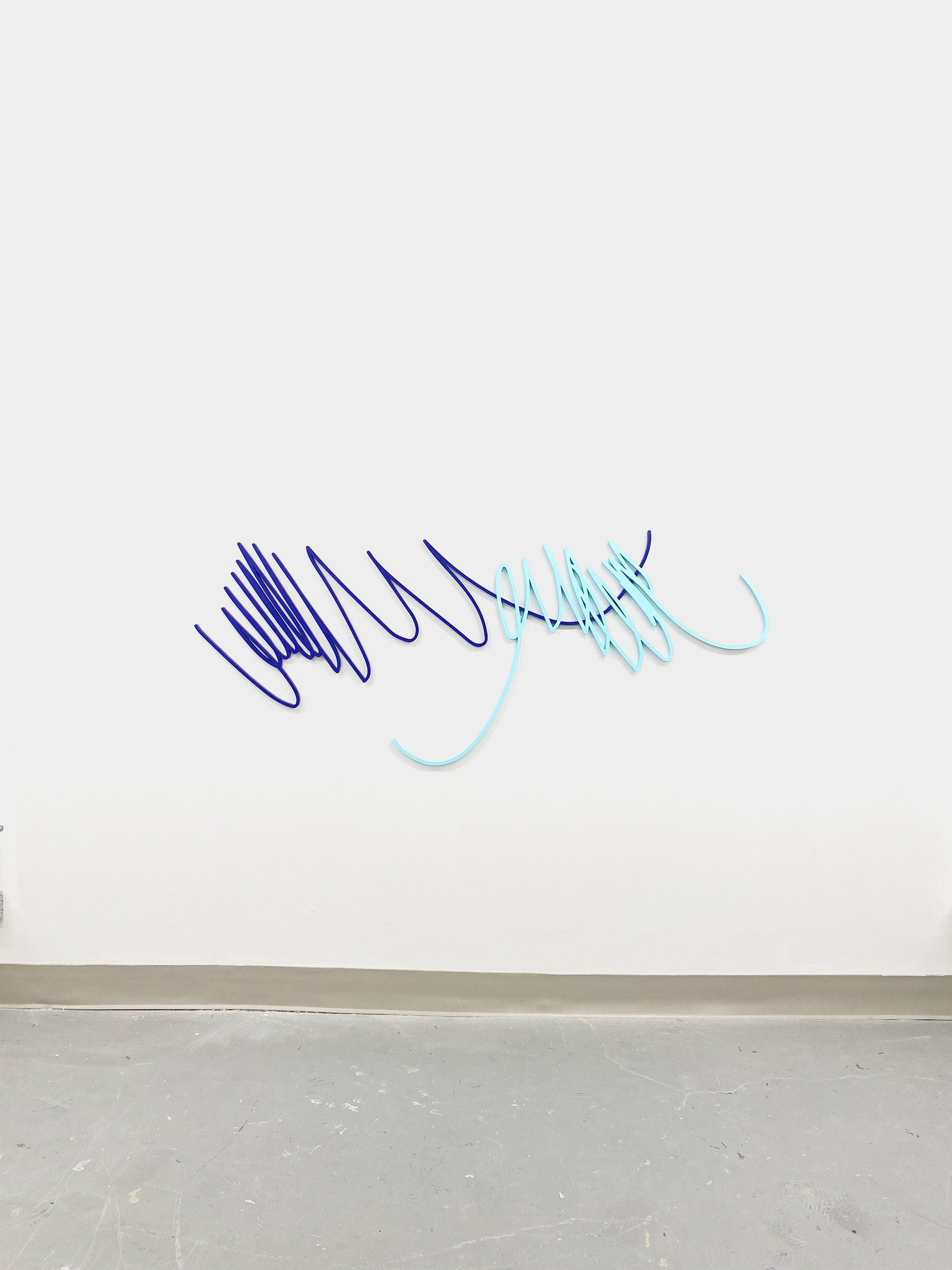 30 x 72 inches, Acrylic on recycled plastic