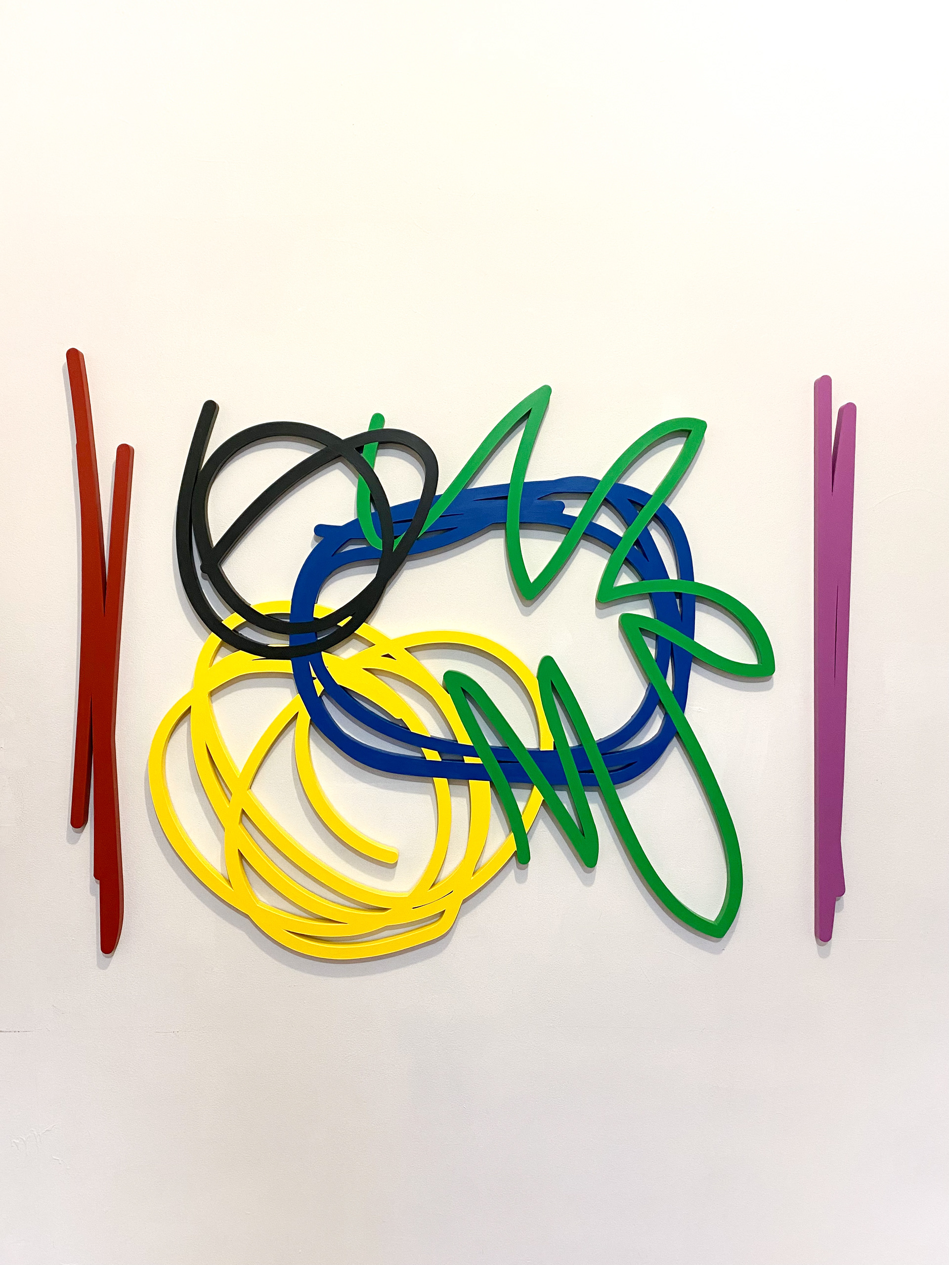 64 x 50 inches, Acrylic on laser cut aluminum