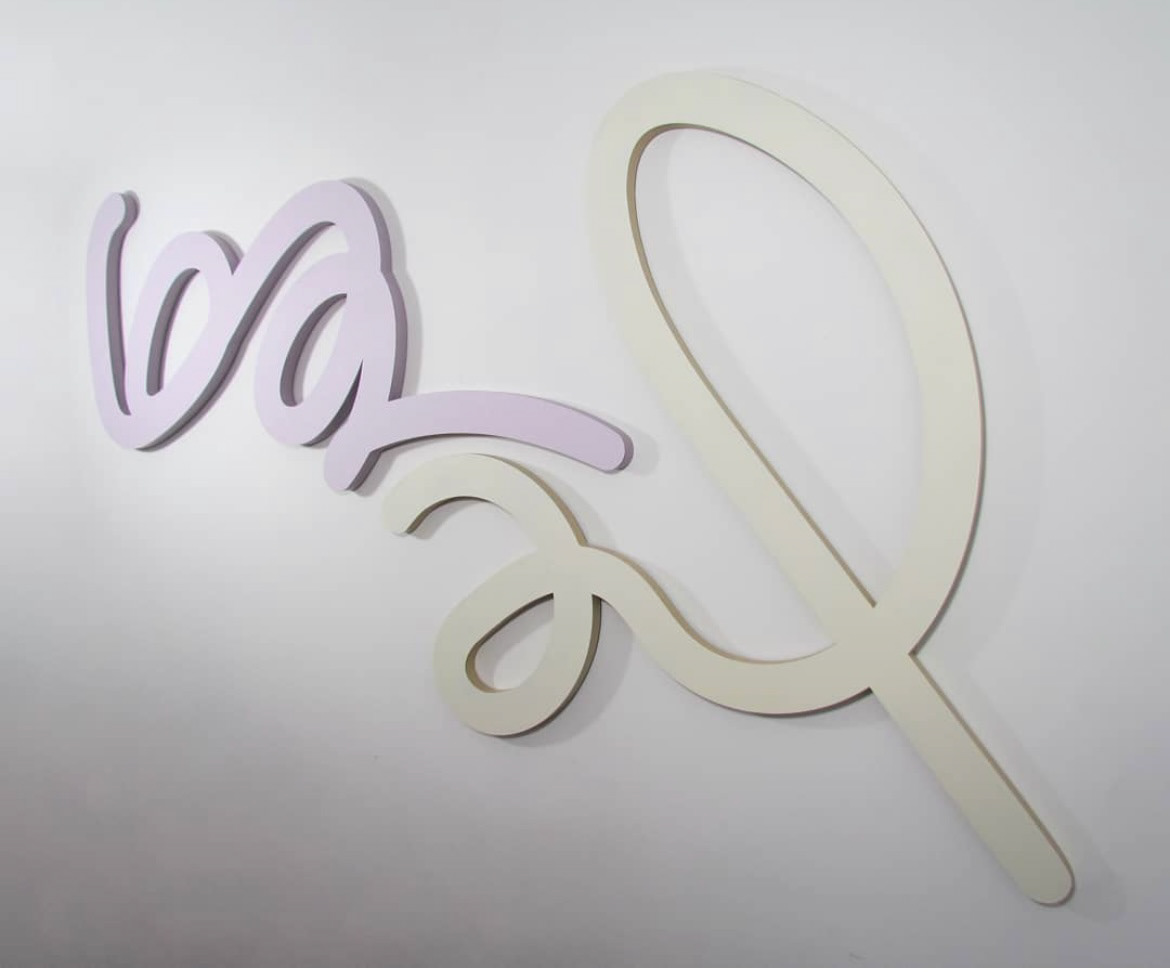 44 x 70 inches, Acrylic on laser cut aluminum