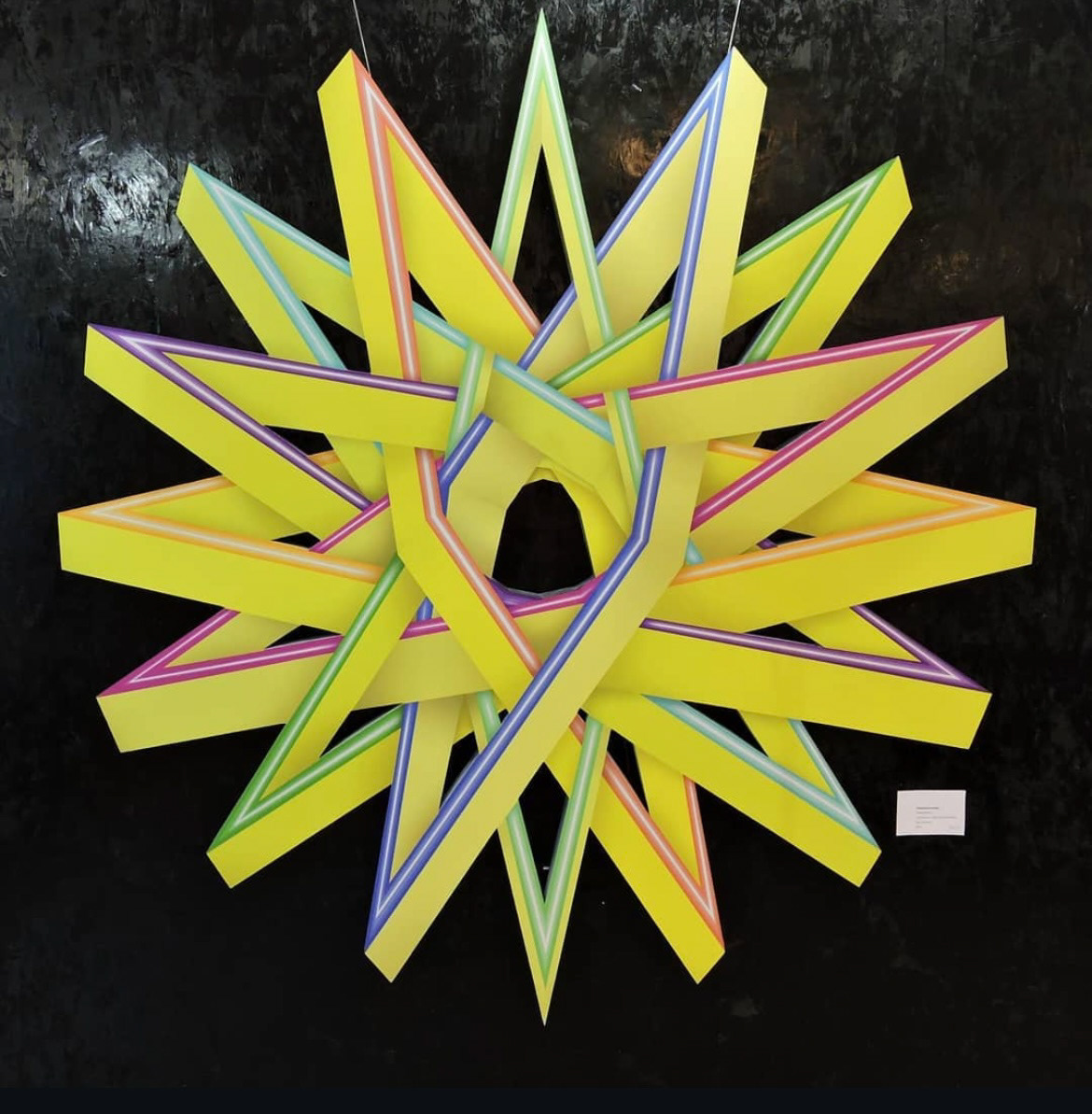 59 x 59 inches, Uv printing on laser cut aluminum