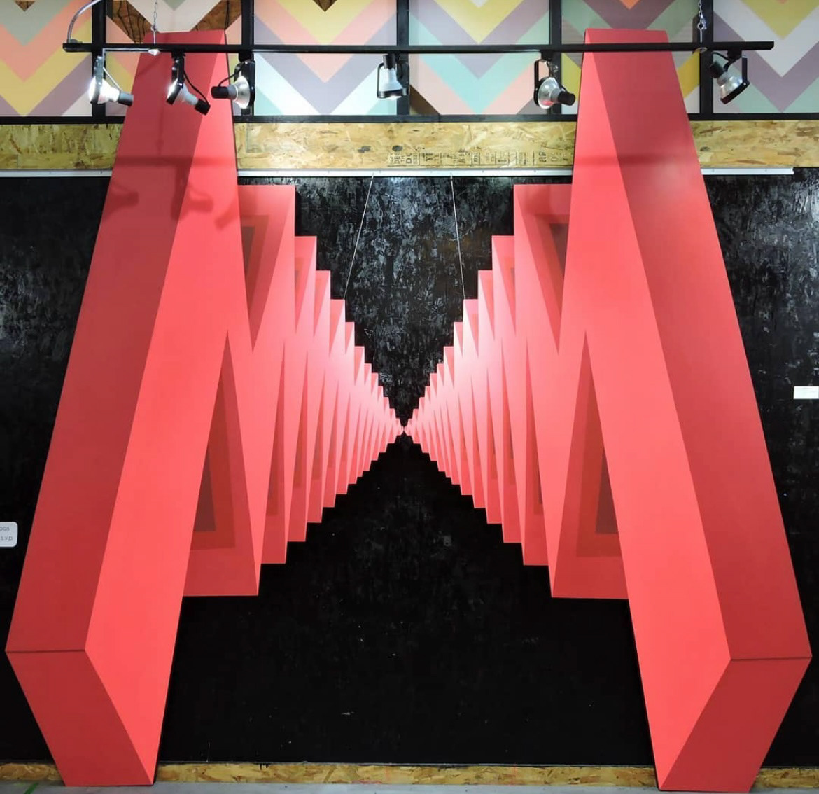 11 x 10 feet, Acrylic on laser cut aluminum