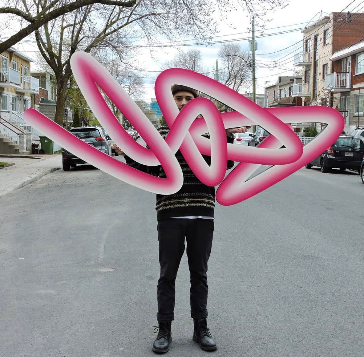 82 x 35 inches, Uv printing on laser cut aluminum