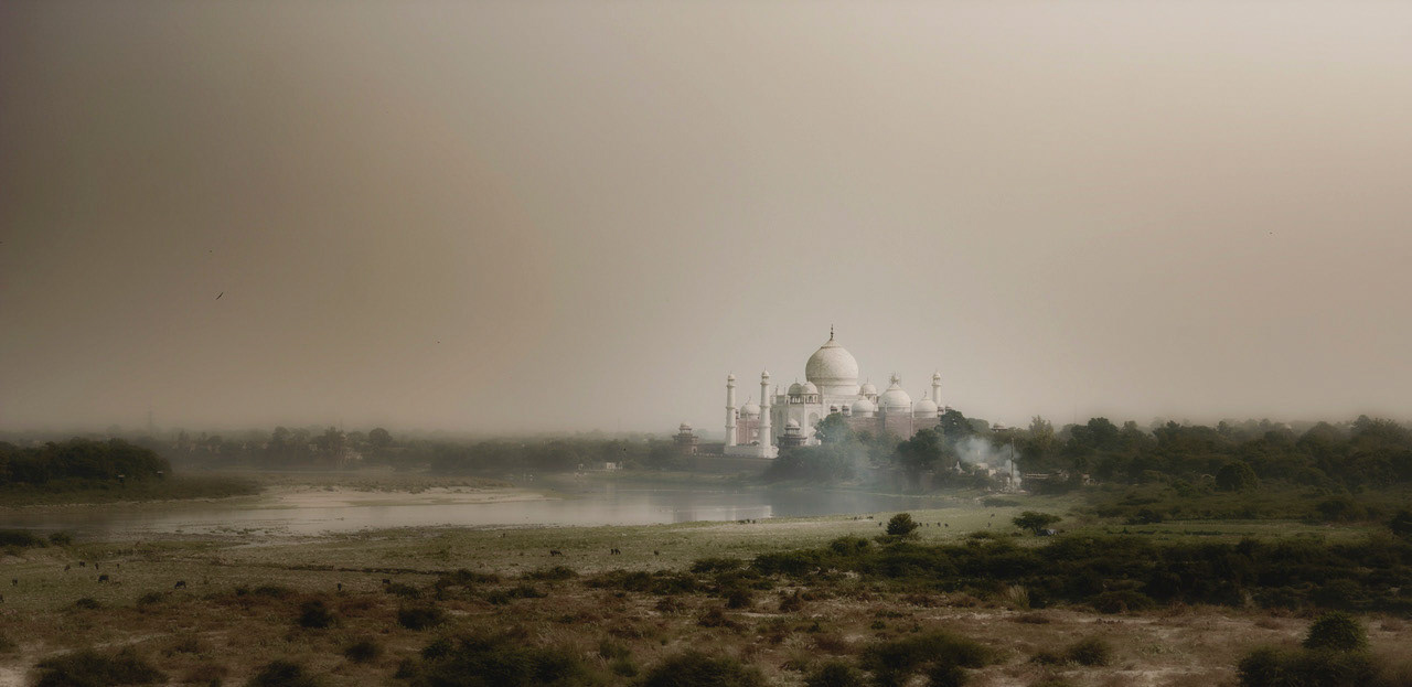 View of Taj Mahal from Agra Fort