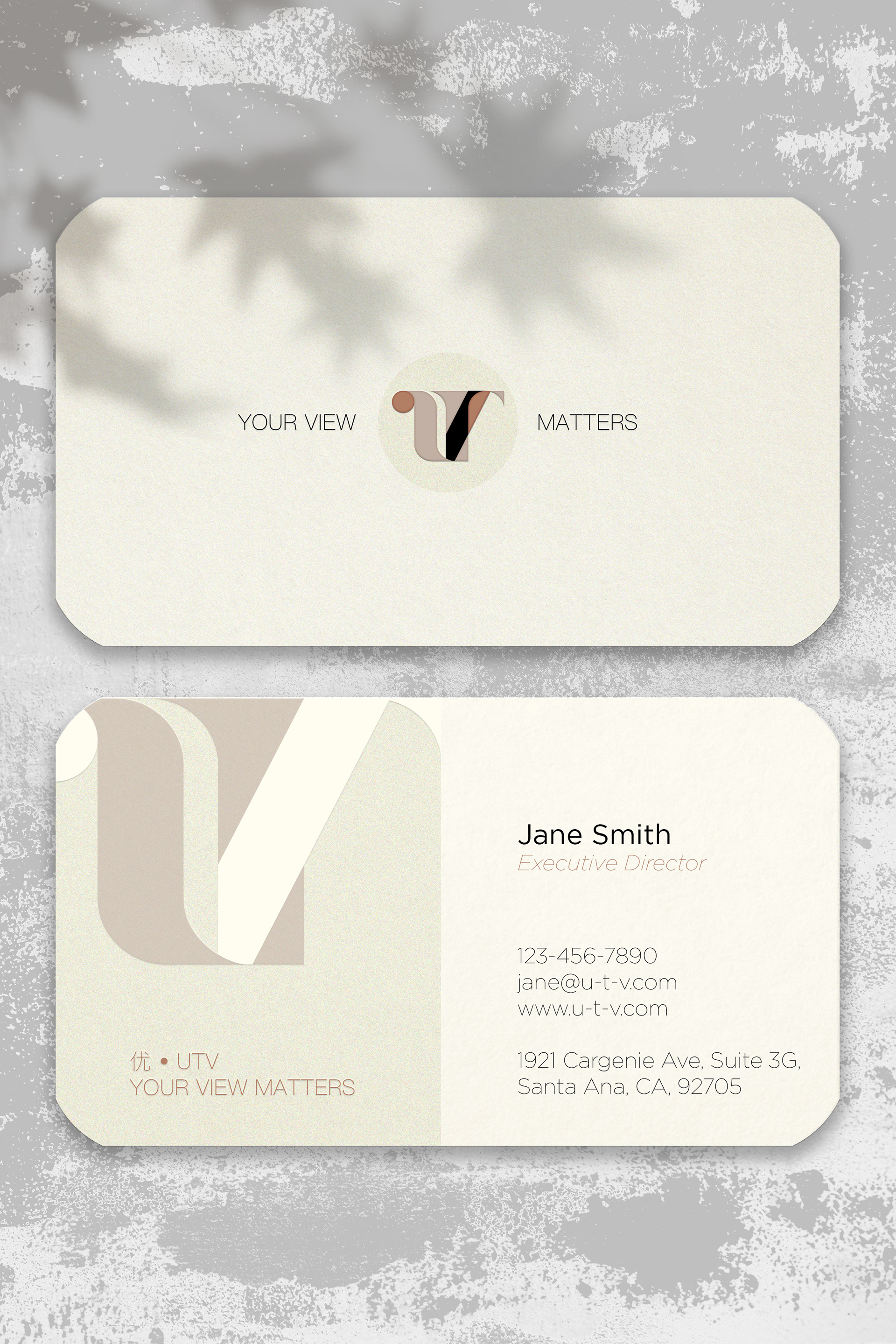 For a TV Channel. The client required all three letters of U, T and V to be incinerated into the logo.