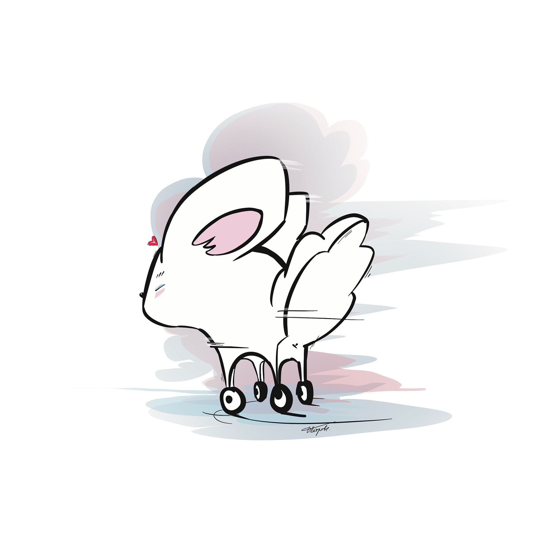 Rushing bunny