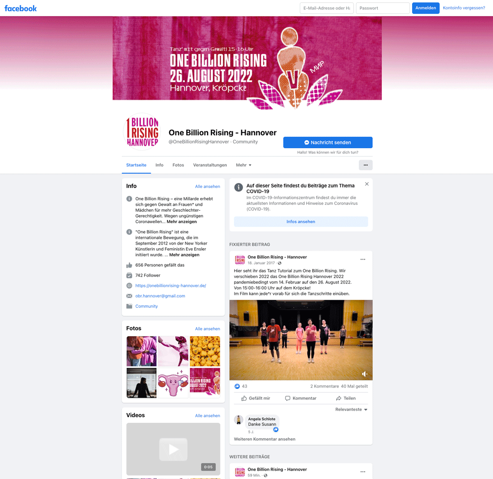 Facebook OneBillionRising 2022