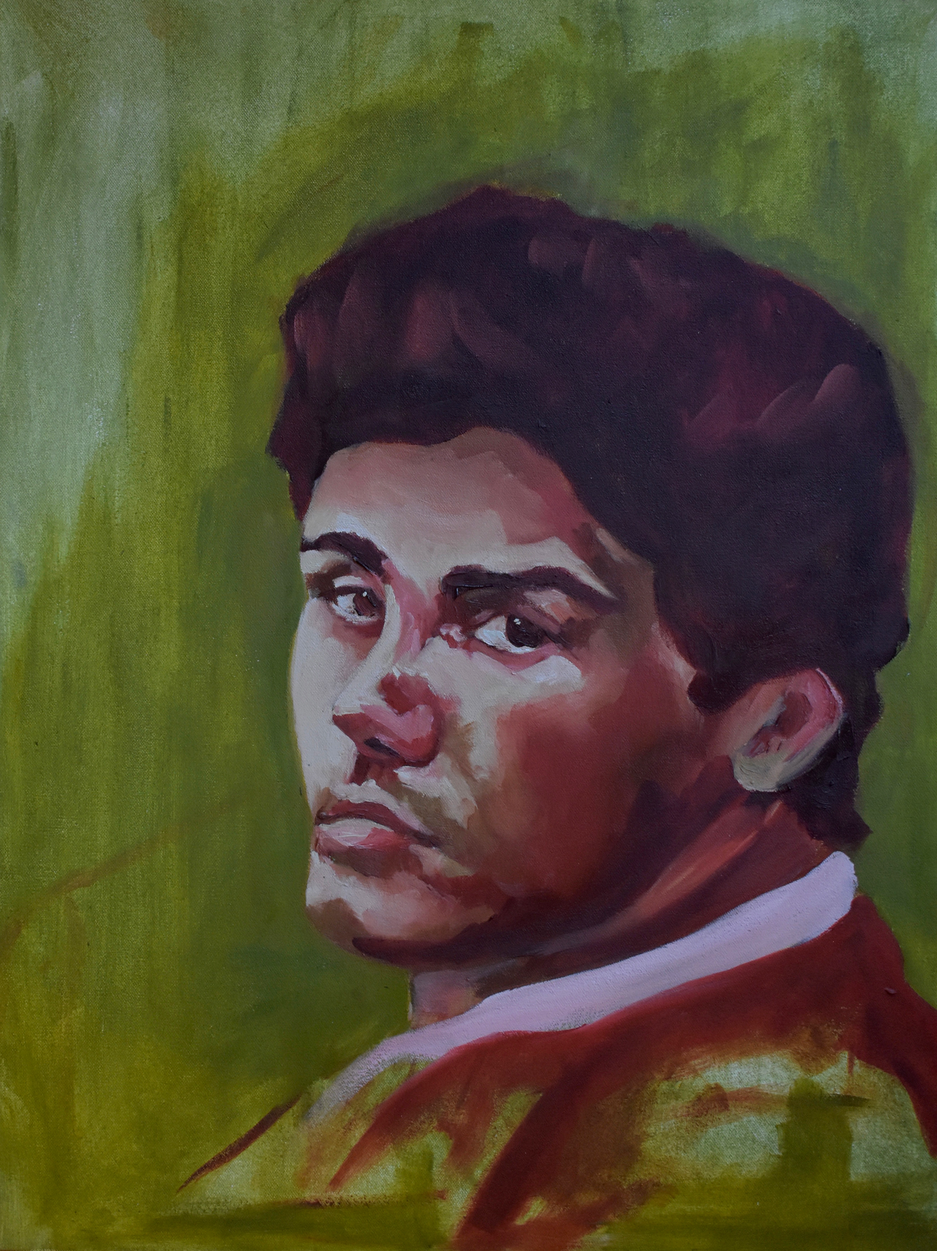 Greed (2019). oil on canvas. 18 x 20 in