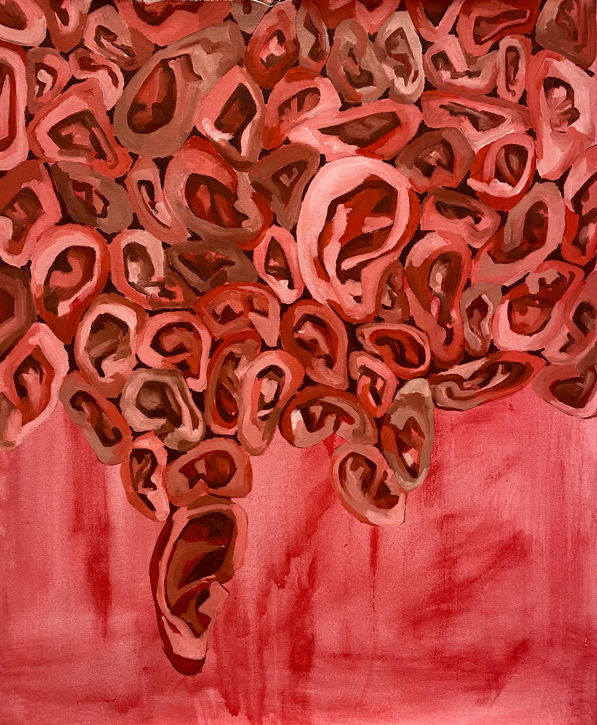 Nobody's Listening (2021). oil on canvas. 31 x 39 in