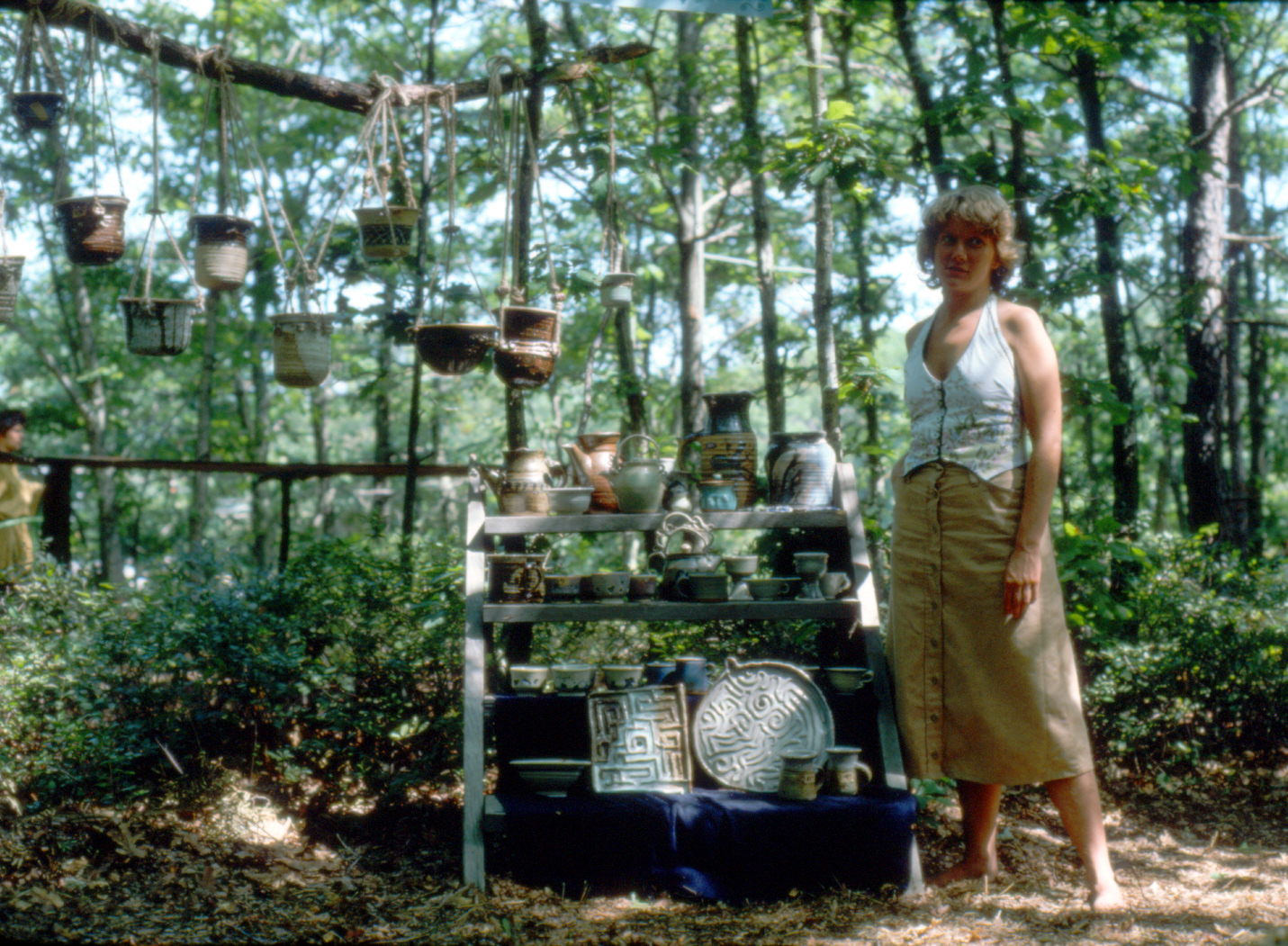 Rosette Pottery at Fair on Martha's Vineyard 1975