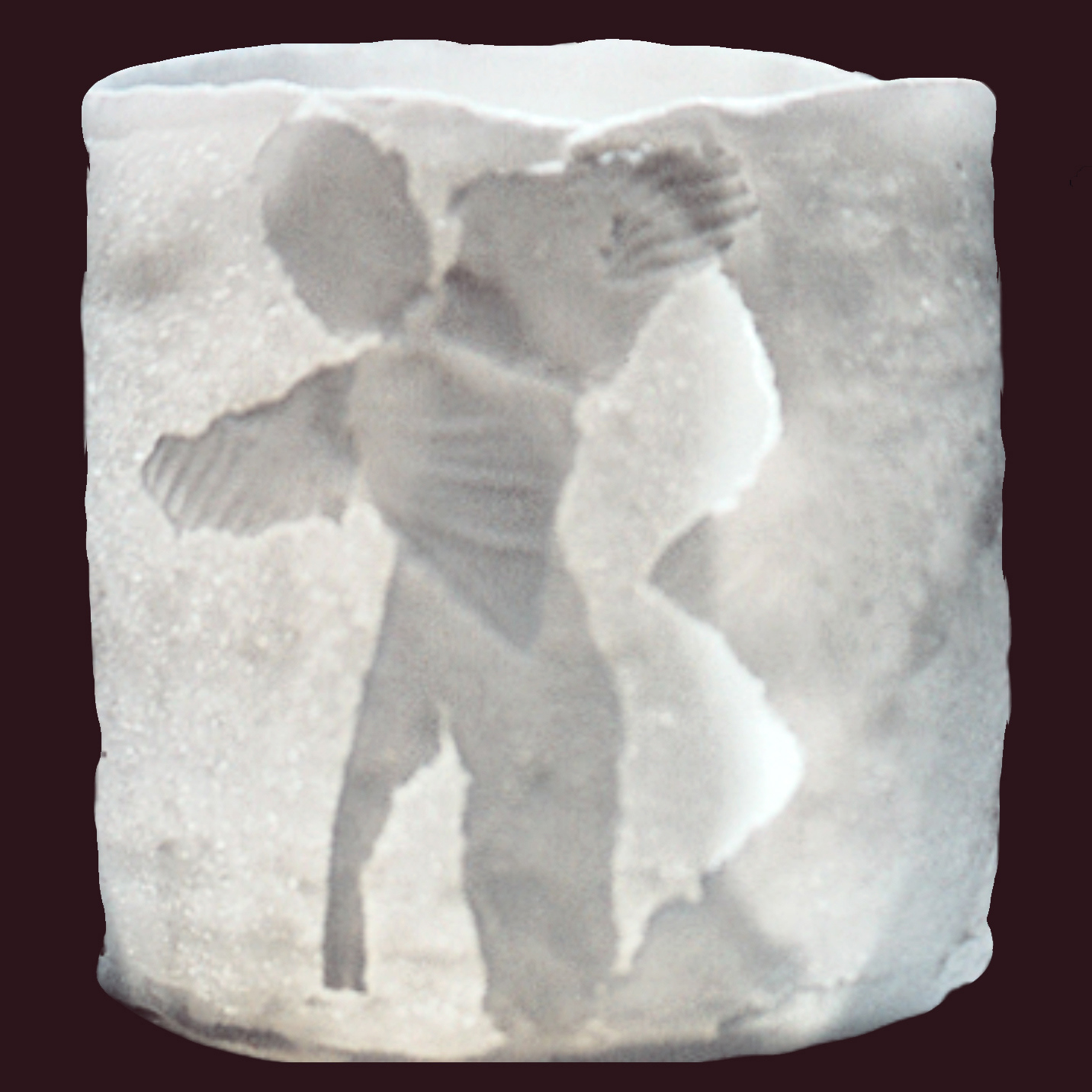 1996 Reach for Liberty Within (translucent Herends porcelain  paperclay hand built cup) 1996