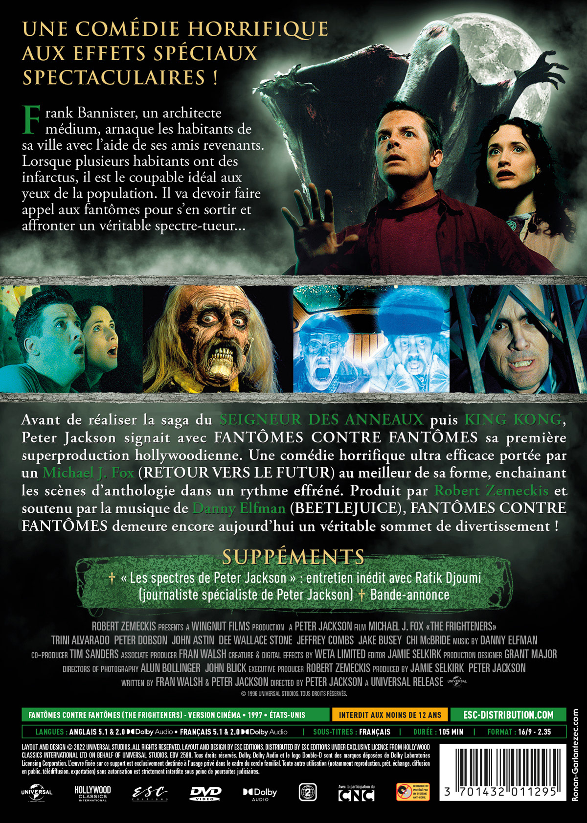 Verso étui DVD