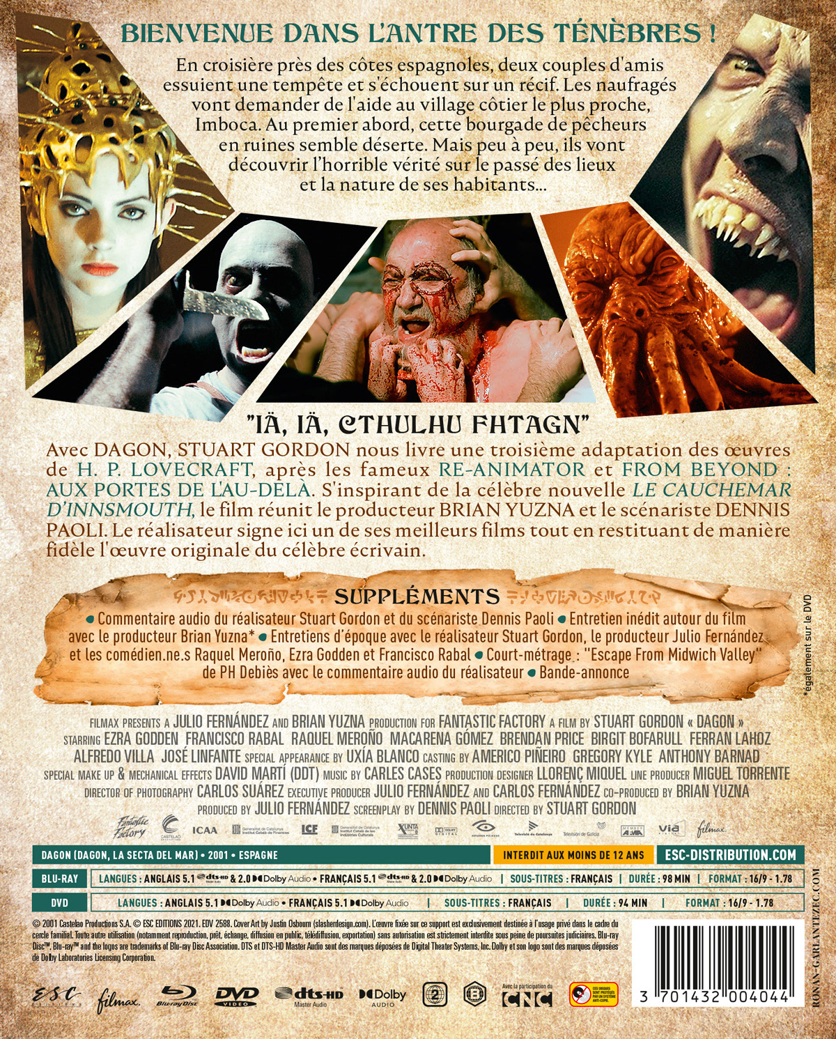 Feuillet détachable verso étui