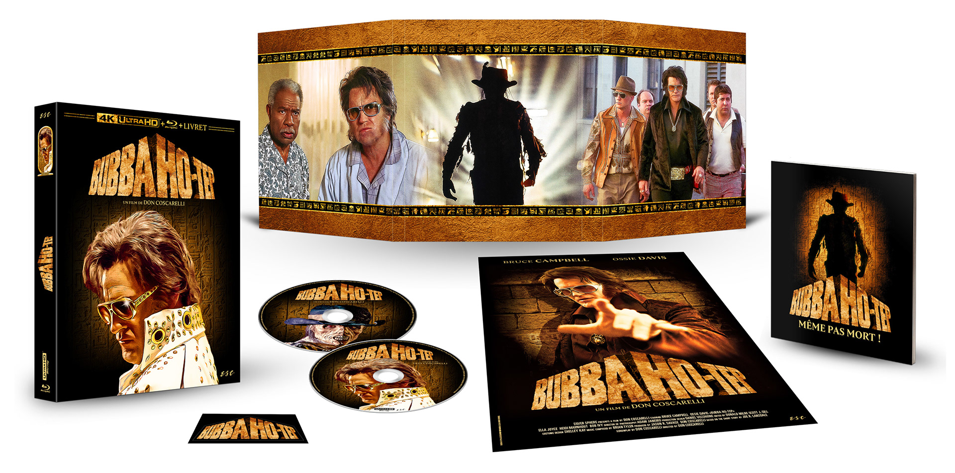 Etui, digipack, livret 32 pages, poster, sticker